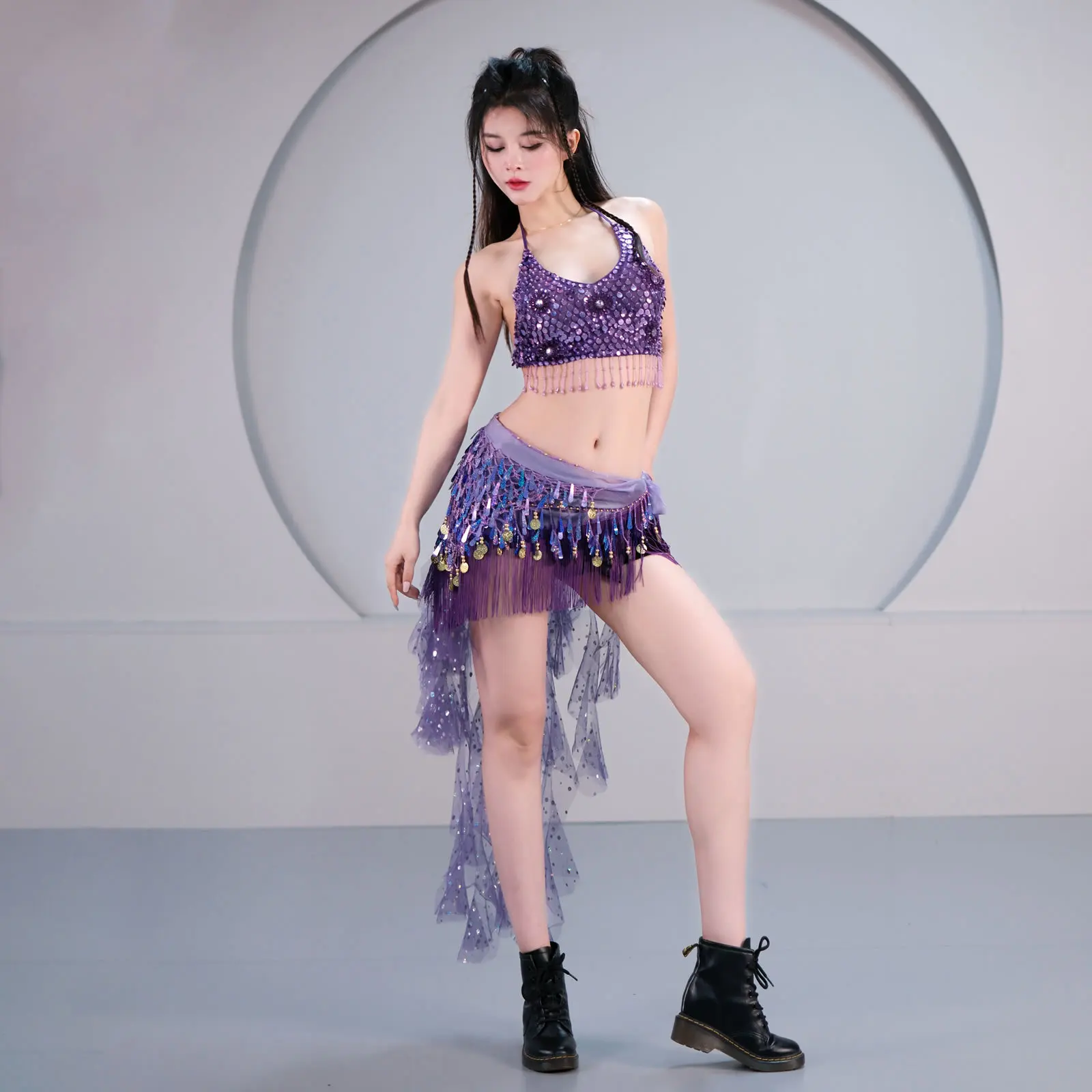 Smart Jazz Dance Belly Dance Stage Performance Outfit Butterfly Top Hot Girl Outfit Glitter Set
Smart Jazz Dance Belly Dance Stage Performance Outfit Butterfly Top Hot Girl Outfit Glitter Set