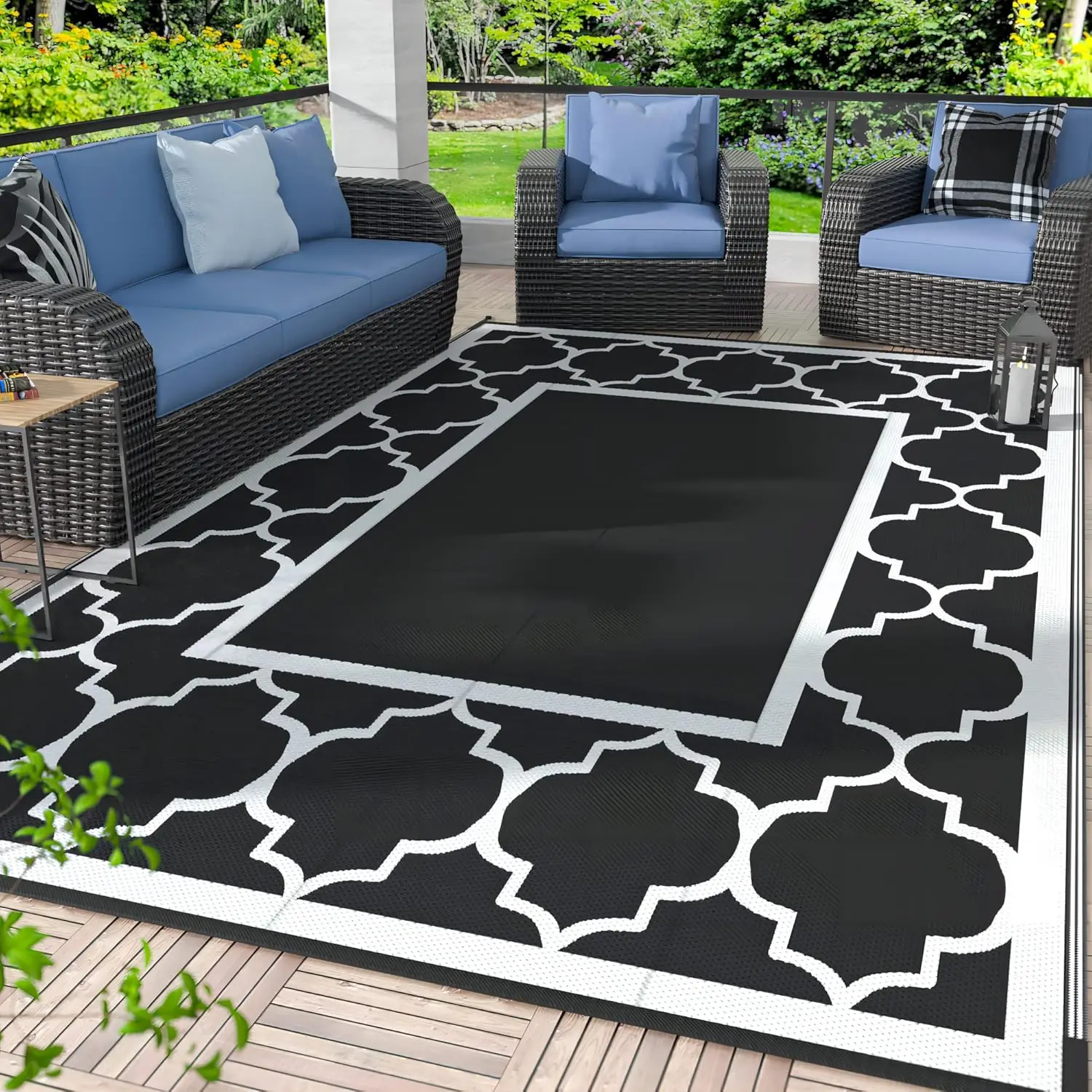 5' x 8' Outdoor Rug Waterproof for Patio Decor, Foldable Reversible Plastic Straw Area Rugs Mat for Camper, Outside Carpet fo
5' x 8' Outdoor Rug Waterproof for Patio Decor, Foldable Reversible Plastic Straw Area Rugs Mat for Camper, Outside Carpet fo