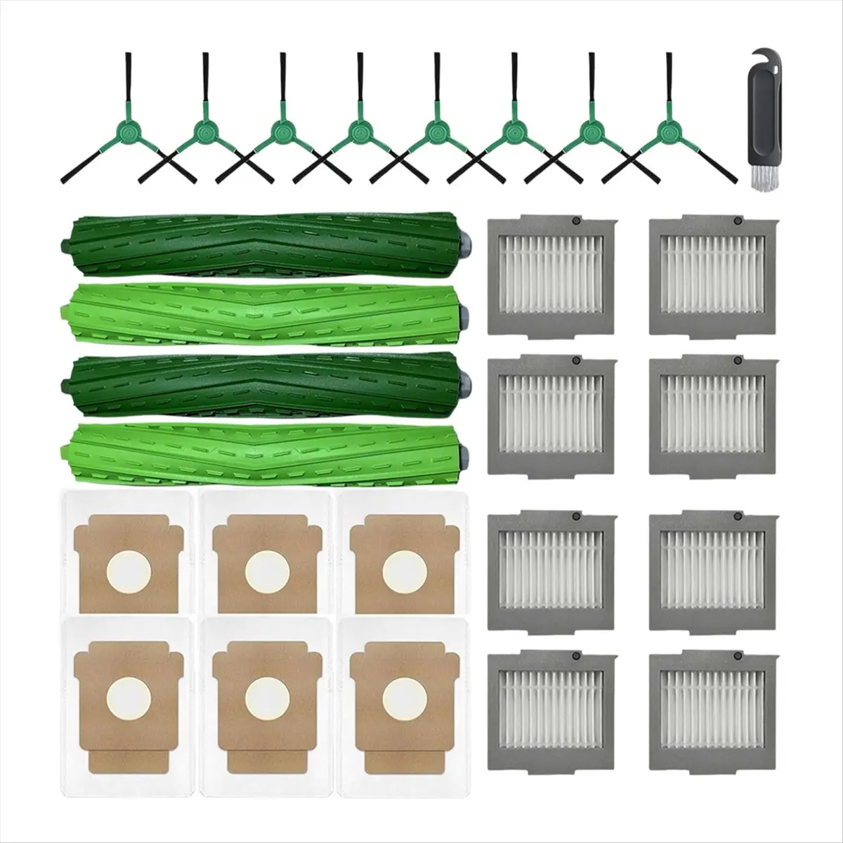 27 Pcs for Max 705 Vac/Plus 504 Vac Vacuum Robot Main Side Brush Filter Dust Bags
27 Pcs for Max 705 Vac/Plus 504 Vac Vacuum Robot Main Side Brush Filter Dust Bags