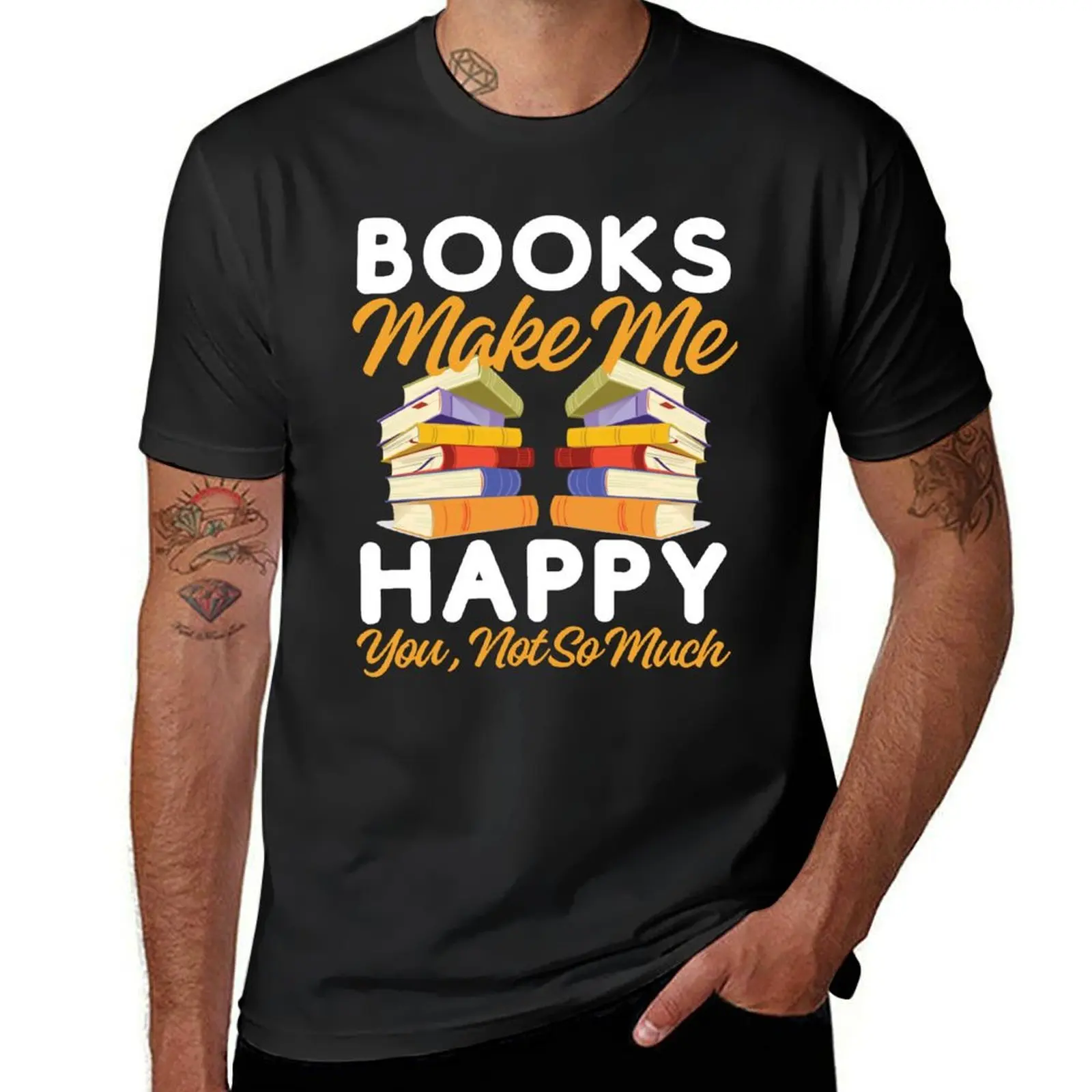 Books Make Me Happy You Not So Much Book Lover Bookworm T-Shirt plus sizes Aesthetic clothing blanks mens t shirt
Books Make Me Happy You Not So Much Book Lover Bookworm T-Shirt plus sizes Aesthetic clothing blanks mens t shirt