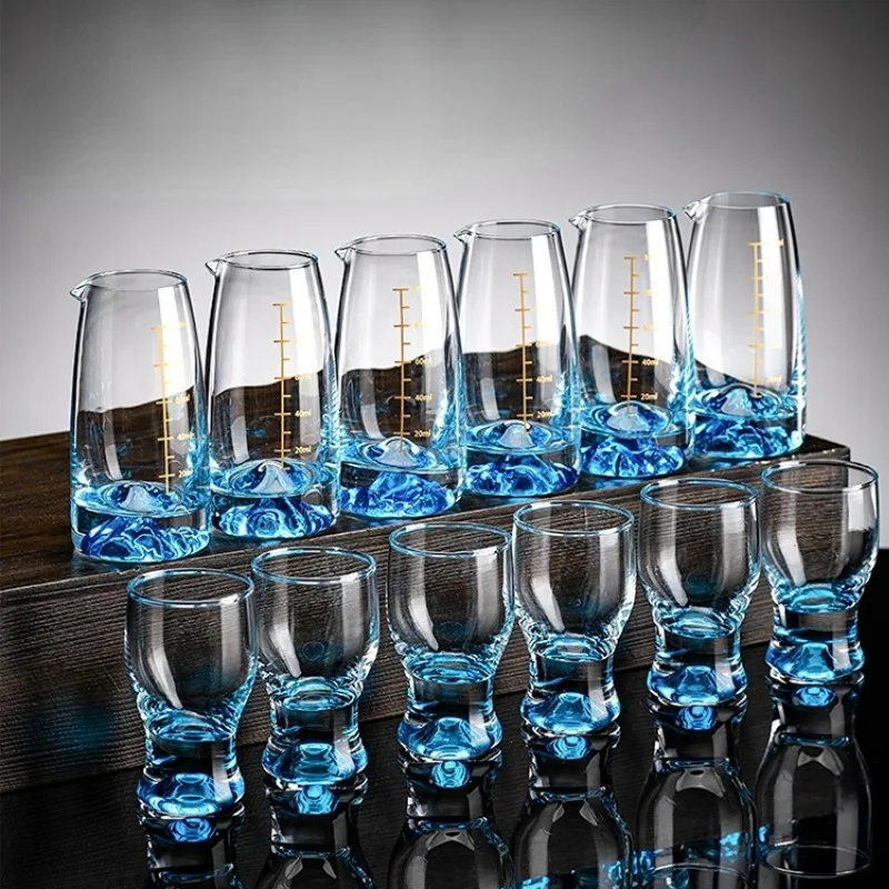 Premium Light Luxury Blue Mountain Shot Glass Cup 1.8oz Creative Baijiu Glasses Cups Blue Waist Sake Cups Shot Glass Cup Set
Premium Light Luxury Blue Mountain Shot Glass Cup 1.8oz Creative Baijiu Glasses Cups Blue Waist Sake Cups Shot Glass Cup Set
