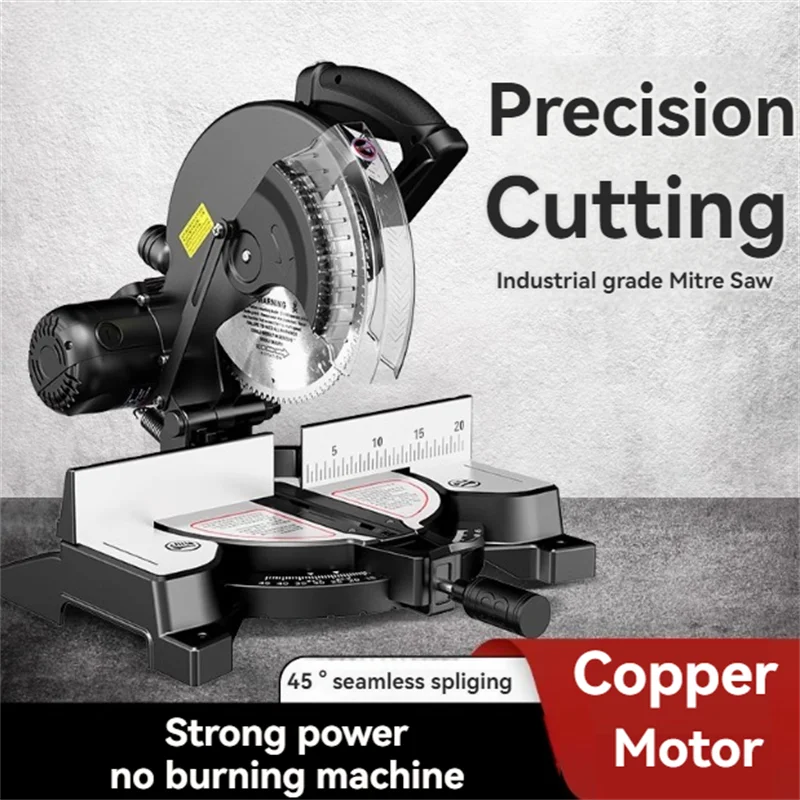 220V 2200W Circular Saw Multifunctional 10 Inch Electric Saw Aluminum Machine 45 Degree Cutting Miter Sawing Aluminum Machine
220V 2200W Circular Saw Multifunctional 10 Inch Electric Saw Aluminum Machine 45 Degree Cutting Miter Sawing Aluminum Machine