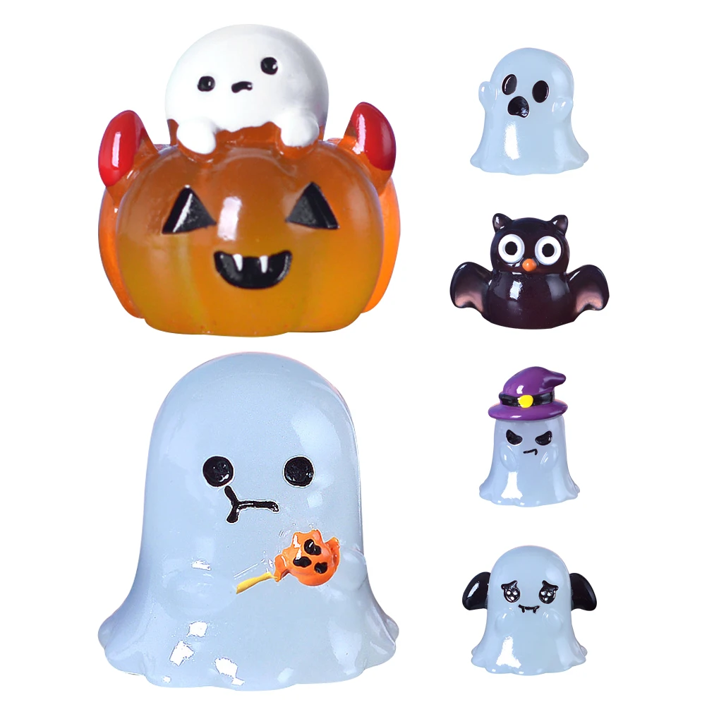 6pcs Luminous Owl Ghost Ornaments Halloween Micro Landscape Decor Miniature Garden Adornments Glow in Dark Desktop Party Props
6pcs Luminous Owl Ghost Ornaments Halloween Micro Landscape Decor Miniature Garden Adornments Glow in Dark Desktop Party Props