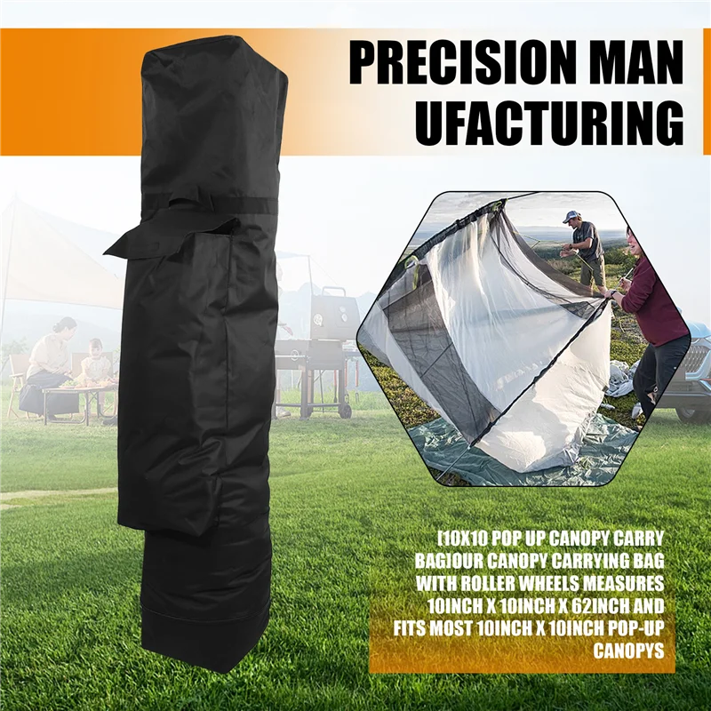ABHS-10 X 10 X 62In Canopy Bag Replacement For 10X 10 Up Canopy Tent With Roller Wheels-Canopy Carrying Bag With Handles
ABHS-10 X 10 X 62In Canopy Bag Replacement For 10X 10 Up Canopy Tent With Roller Wheels-Canopy Carrying Bag With Handles