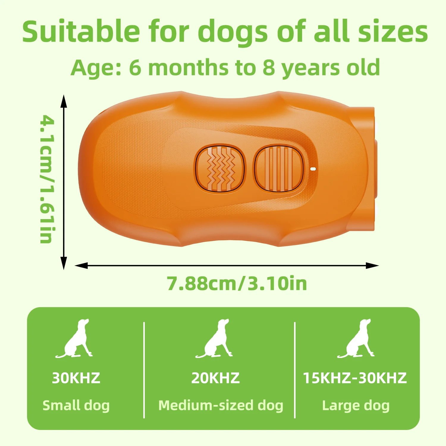 Ultrasonic Dog Deterrent P22, 15-30kHz Sweep Frequency + Strobe Visual Deterrent, 300mAh Type-C, 5-10m Range for Outdoor
Ultrasonic Dog Deterrent P22, 15-30kHz Sweep Frequency + Strobe Visual Deterrent, 300mAh Type-C, 5-10m Range for Outdoor