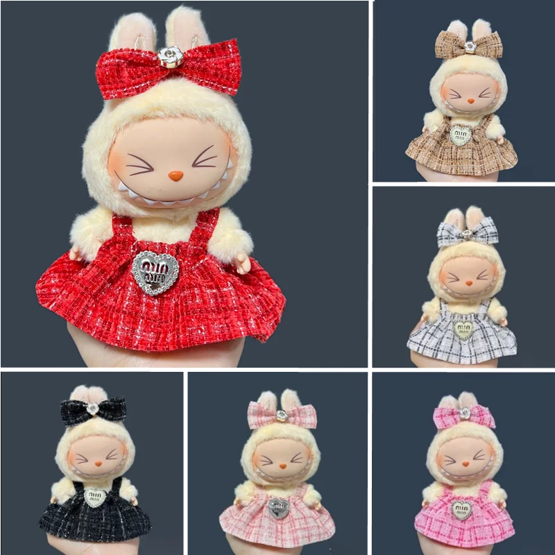 Applicable to labubu 17cm DIY classic dress set cute plush skirt clothing accessories children's gift(clothes only)
Applicable to labubu 17cm DIY classic dress set cute plush skirt clothing accessories children's gift(clothes only)