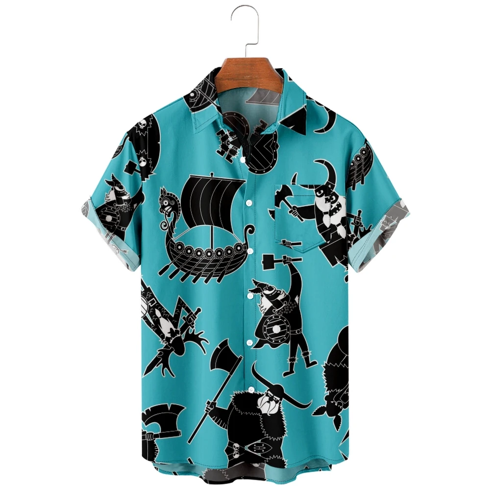 2022 New Minotaur Shirts Men's Shirts Cute Hawaiian Shirts Men's Street Short Sleeve Tops Men's Loose Shirts
2022 New Minotaur Shirts Men's Shirts Cute Hawaiian Shirts Men's Street Short Sleeve Tops Men's Loose Shirts