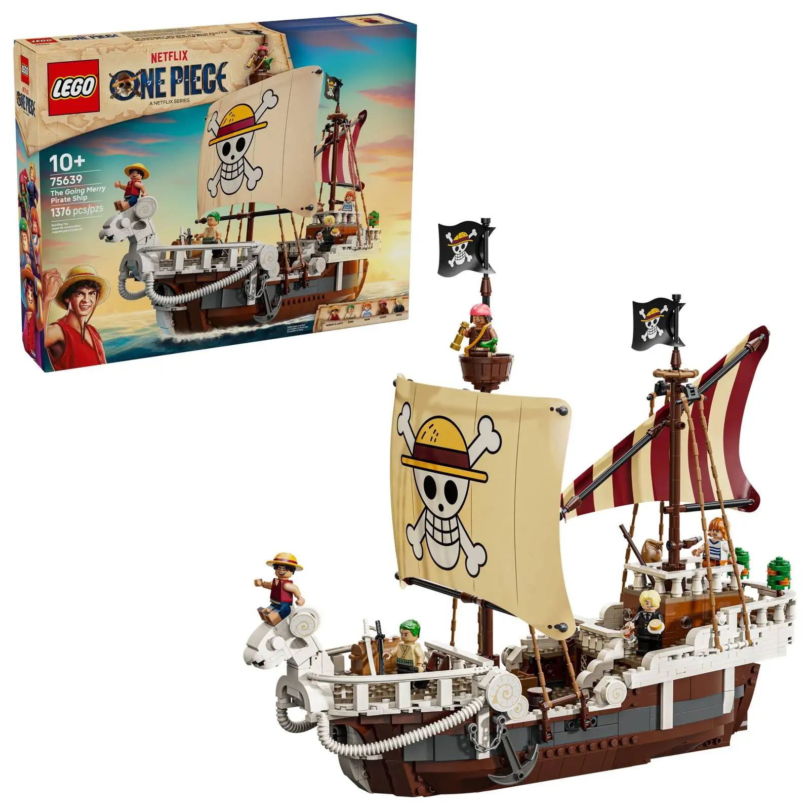 LEGO® The One PIECE Going Merry Pirate Ship 75639 Building Kit Makes A Great Gift for Boys and Girls Aged 10 and Up 1376 Pieces
LEGO® The One PIECE Going Merry Pirate Ship 75639 Building Kit Makes A Great Gift for Boys and Girls Aged 10 and Up 1376 Pieces