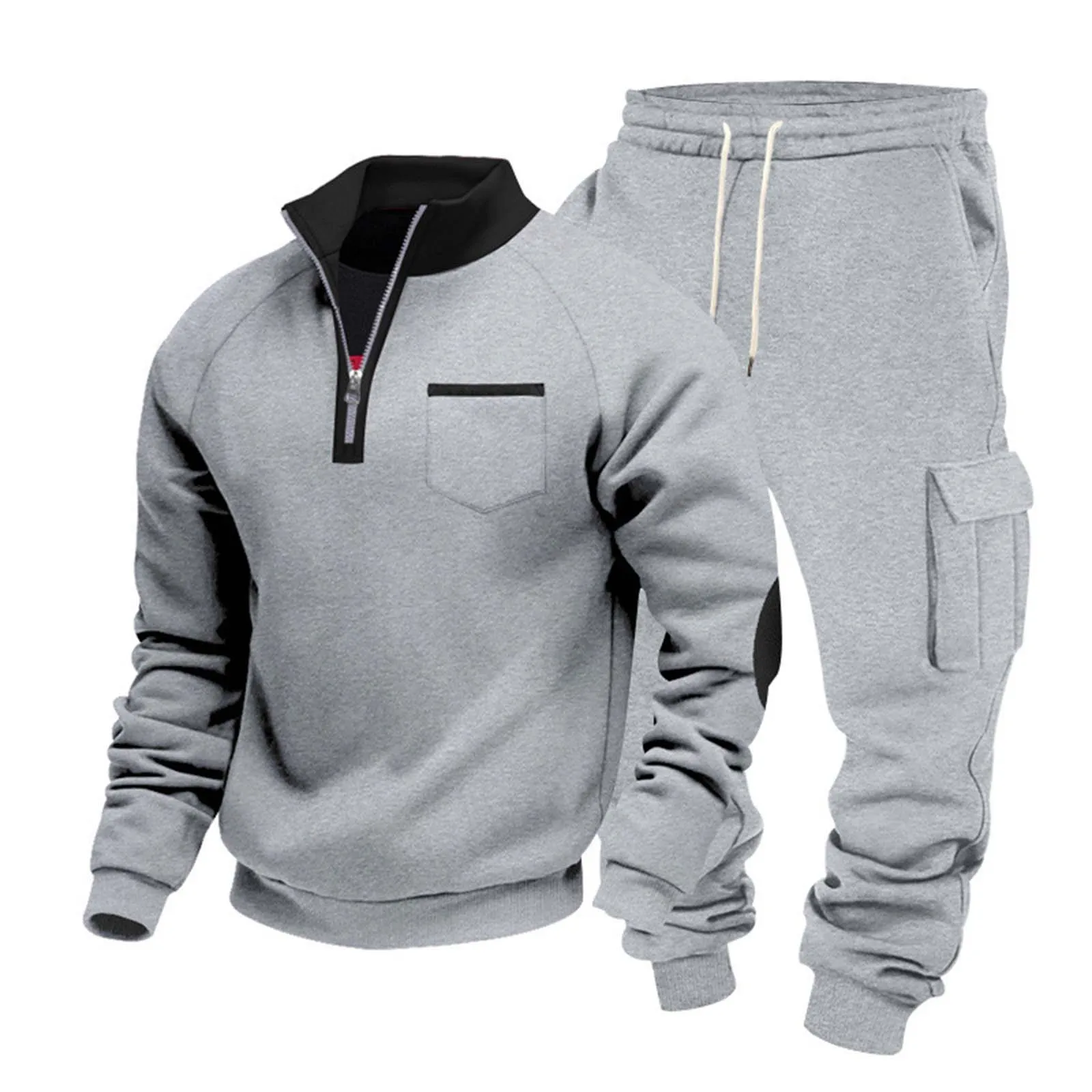 Two Pieces Suit Men's Sports Hoodie And Pants Loose Velvet Logo Leisure Outdoor Commuting Stand Woolen Suits for Men
Two Pieces Suit Men's Sports Hoodie And Pants Loose Velvet Logo Leisure Outdoor Commuting Stand Woolen Suits for Men