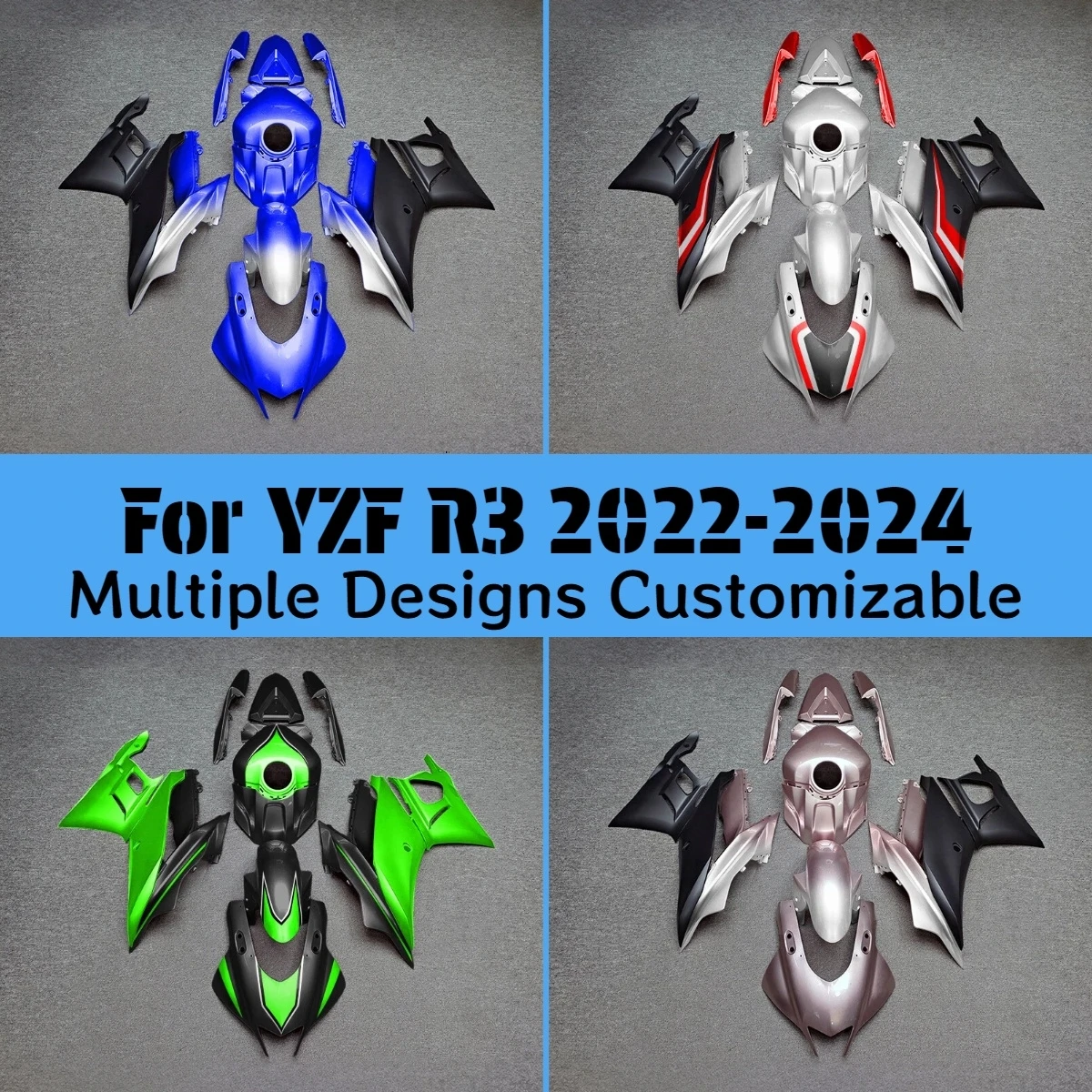 Motorcycle Fairings for Yamaha YZFR25 R3 2022 2023 2024 ABS Plastic Component Body Parts Fairing Kit YZF-R3 R25 22 23 24
Motorcycle Fairings for Yamaha YZFR25 R3 2022 2023 2024 ABS Plastic Component Body Parts Fairing Kit YZF-R3 R25 22 23 24