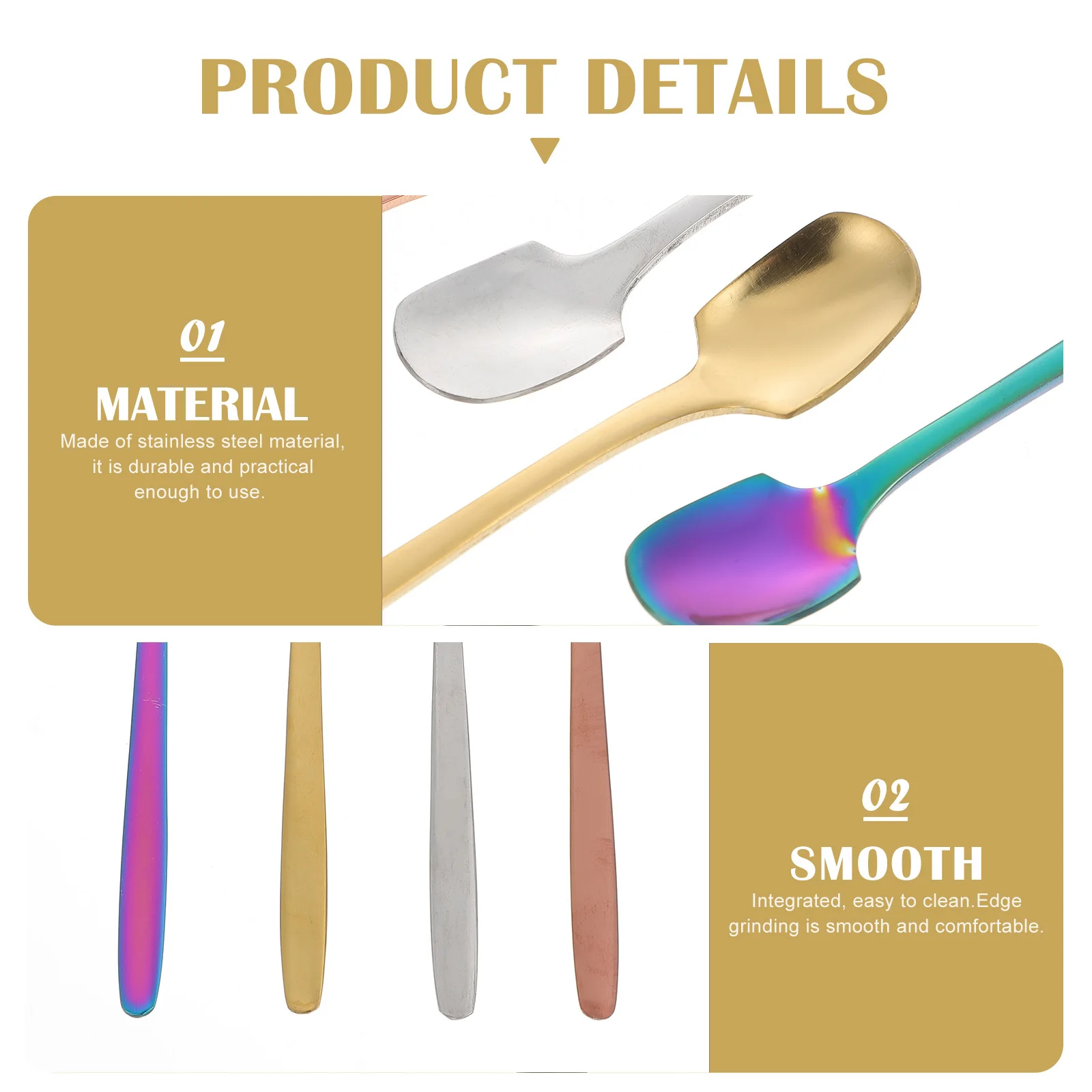 7pcs Stainless Steel Coffee Scoops Long Handle Mixing Spoons For Tea Powder Snacks Storage Stirring Tools Kitchen Gadgets
7pcs Stainless Steel Coffee Scoops Long Handle Mixing Spoons For Tea Powder Snacks Storage Stirring Tools Kitchen Gadgets