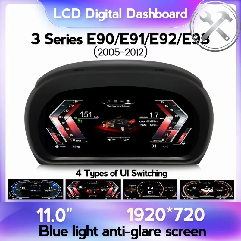 MEKEDE 11 INCH HD Screen LINUX System Wireless Car‑play HD LCD Dashboard Speedometer Digital Cluster Auto Parts for E90 E91 E9
MEKEDE 11 INCH HD Screen LINUX System Wireless Car‑play HD LCD Dashboard Speedometer Digital Cluster Auto Parts for E90 E91 E9