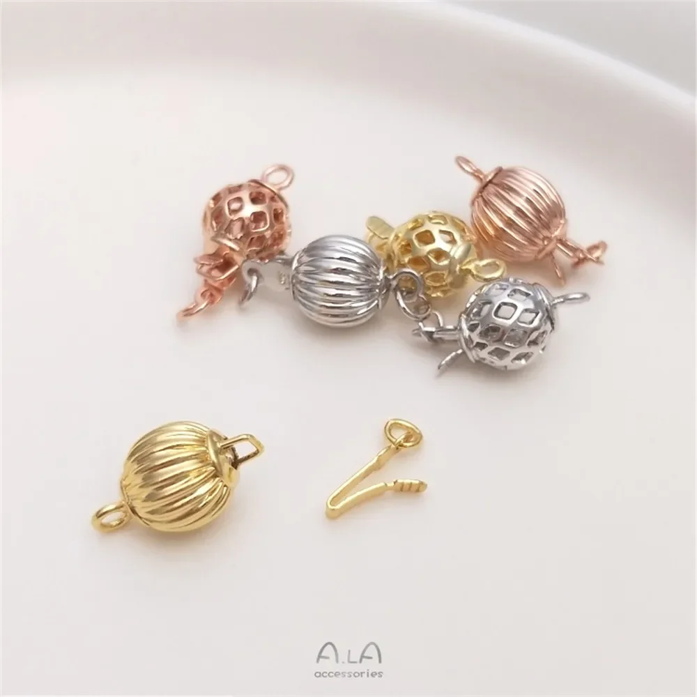 Electroplated 18K gold white gold pearl necklace lantern clasp handmade DIY sweater chain clasp accessories
Electroplated 18K gold white gold pearl necklace lantern clasp handmade DIY sweater chain clasp accessories