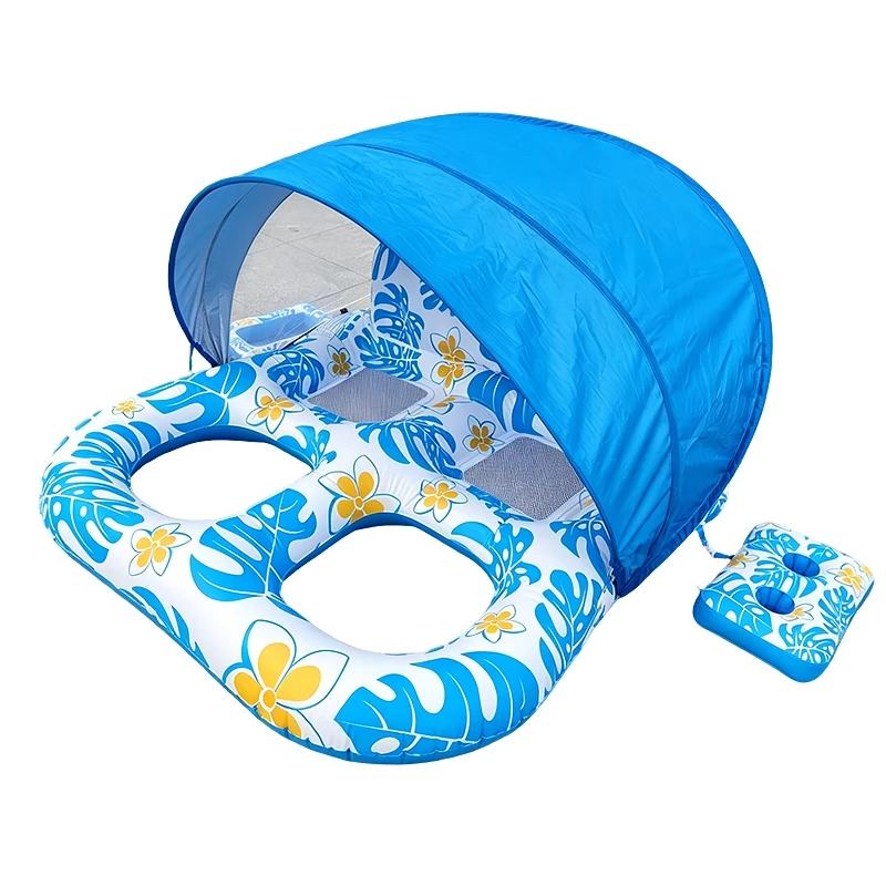 PVC Inflatable Pool Float with Detachable Canopy for Two People 160*152*70 CM for Adults Summer Pool Fun
PVC Inflatable Pool Float with Detachable Canopy for Two People 160*152*70 CM for Adults Summer Pool Fun