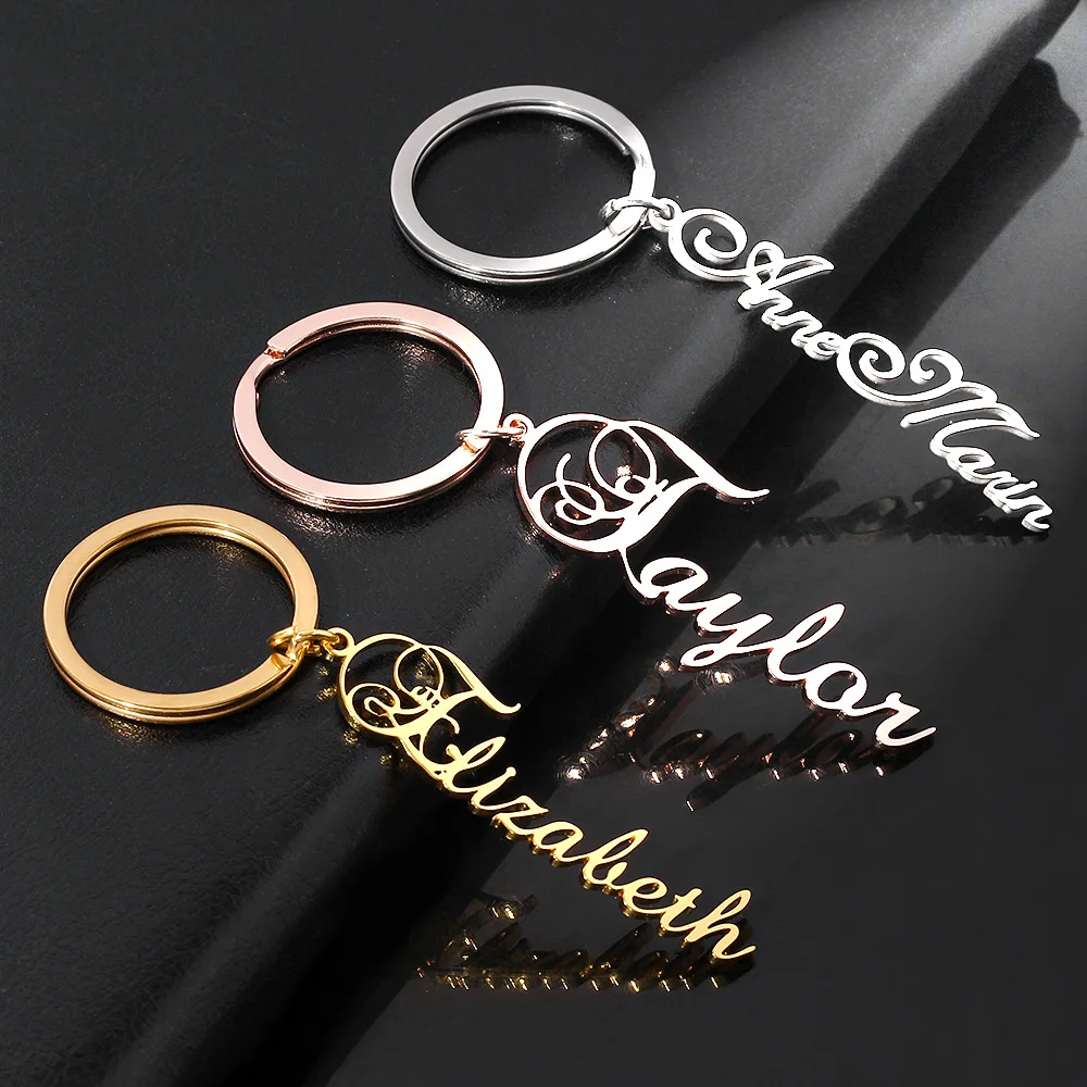 customized products KeyChains for Women Personalized Name logo Pendant Stainless Steel mens car keyring gift for wedding guest
customized products KeyChains for Women Personalized Name logo Pendant Stainless Steel mens car keyring gift for wedding guest