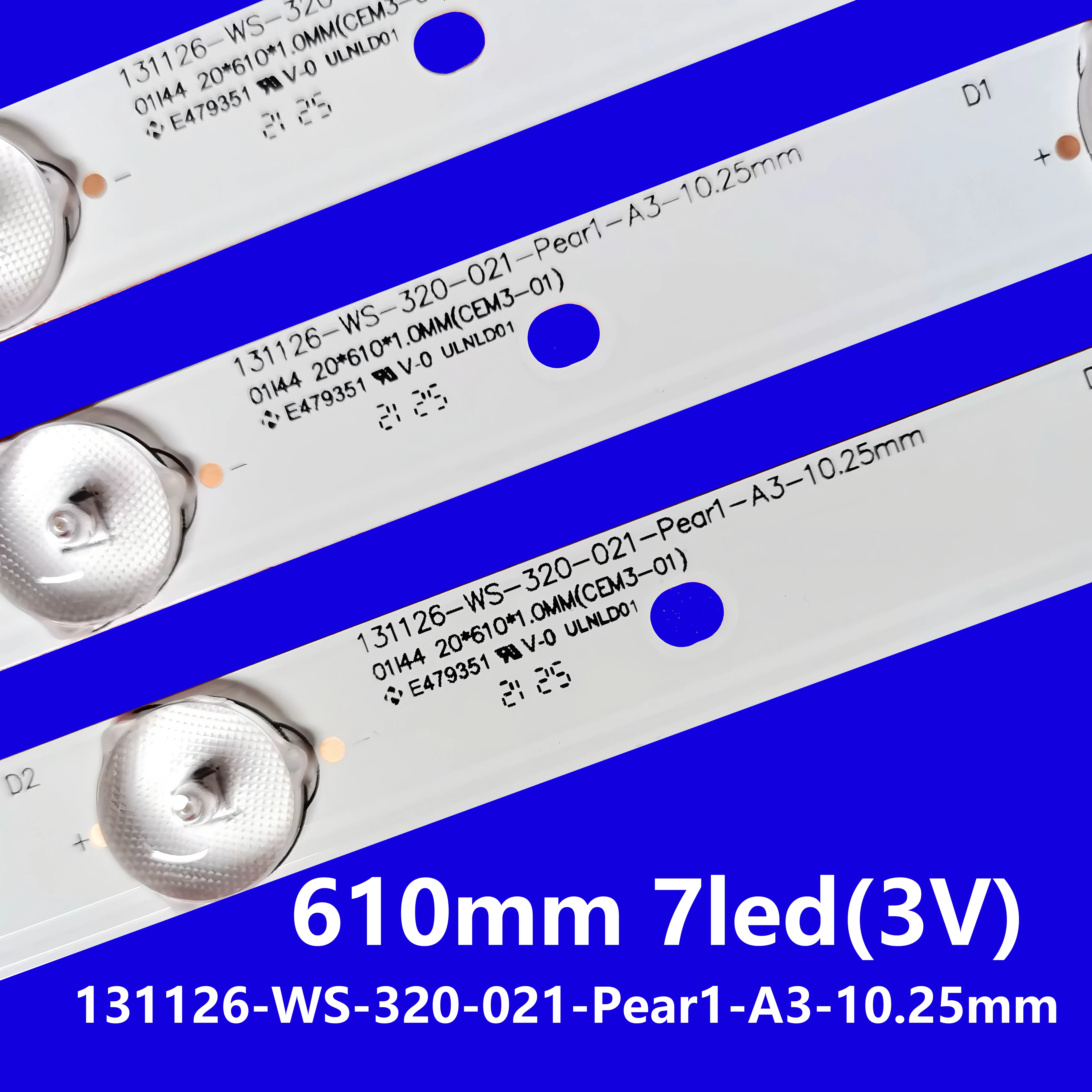 Full LED backlight strip for Panasonic TC-32A400U V320HWSD06 TH-32A400C TC-32A400B TC-32A400X 131126-WS-320-021-Pear1-A3-10.25mm
Full LED backlight strip for Panasonic TC-32A400U V320HWSD06 TH-32A400C TC-32A400B TC-32A400X 131126-WS-320-021-Pear1-A3-10.25mm