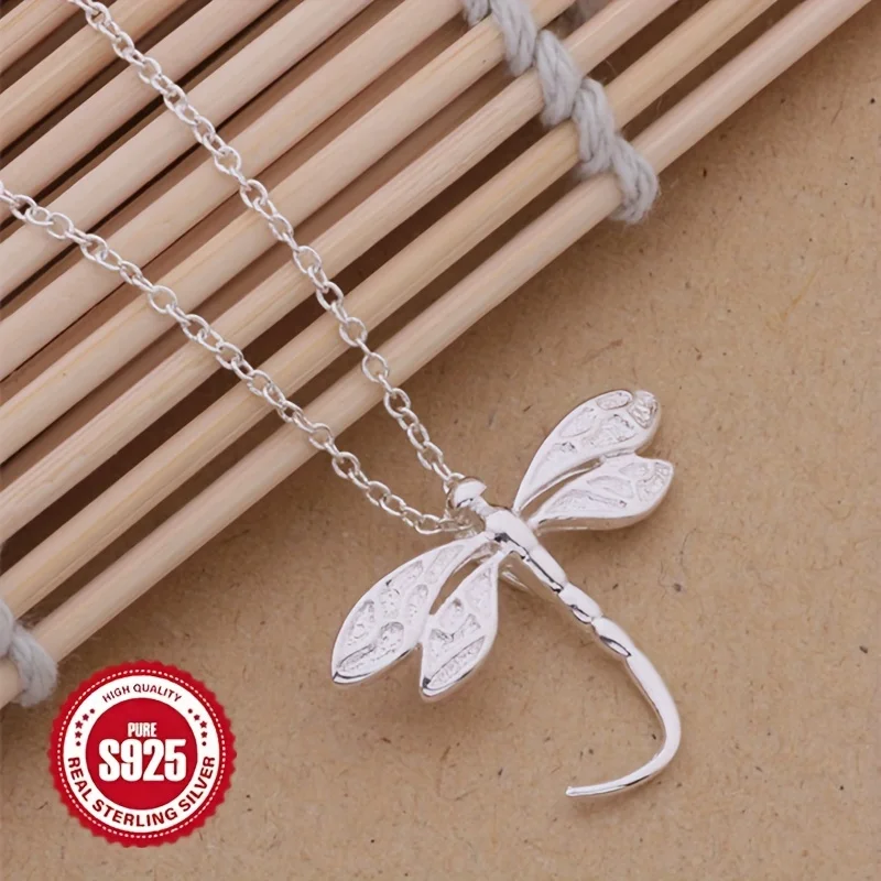 1 piece 925 silver dragonfly logo necklace – elegant everyday wear, minimalist stylish women's party accessory, suitable for any occasion as high-end fashion jewelry
1 piece 925 silver dragonfly logo necklace – elegant everyday wear, minimalist stylish women's party accessory, suitable for any occasion as high-end fashion jewelry