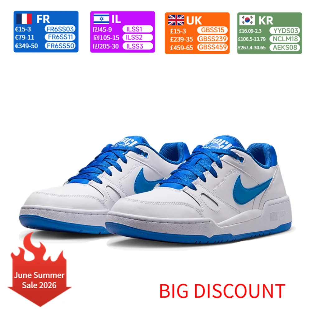 Nike Full Force Men‘s Retro Sneakers Leather Classic Comfort Casual Everyday Shoes FB1362-105
Nike Full Force Men‘s Retro Sneakers Leather Classic Comfort Casual Everyday Shoes FB1362-105