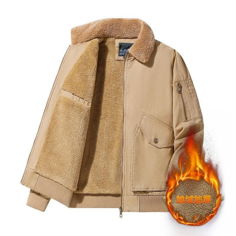 Men's Casual Fce-Lined Jaet Winter Warm Outerwear Cotton Clothes Long Sle Collar up Thiened Coat for Men
Men's Casual Fce-Lined Jaet Winter Warm Outerwear Cotton Clothes Long Sle Collar up Thiened Coat for Men