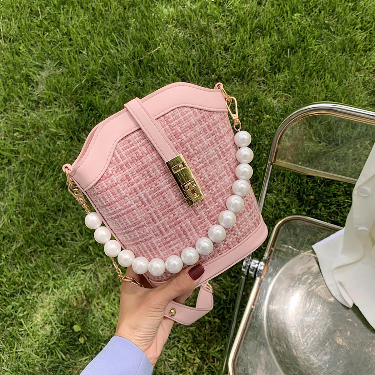 4pcs Pearl Handbag Chain For Diy Women Bag Accessory Accessories Craft Supplies Women Bag Ornament Chain For Handbag
4pcs Pearl Handbag Chain For Diy Women Bag Accessory Accessories Craft Supplies Women Bag Ornament Chain For Handbag