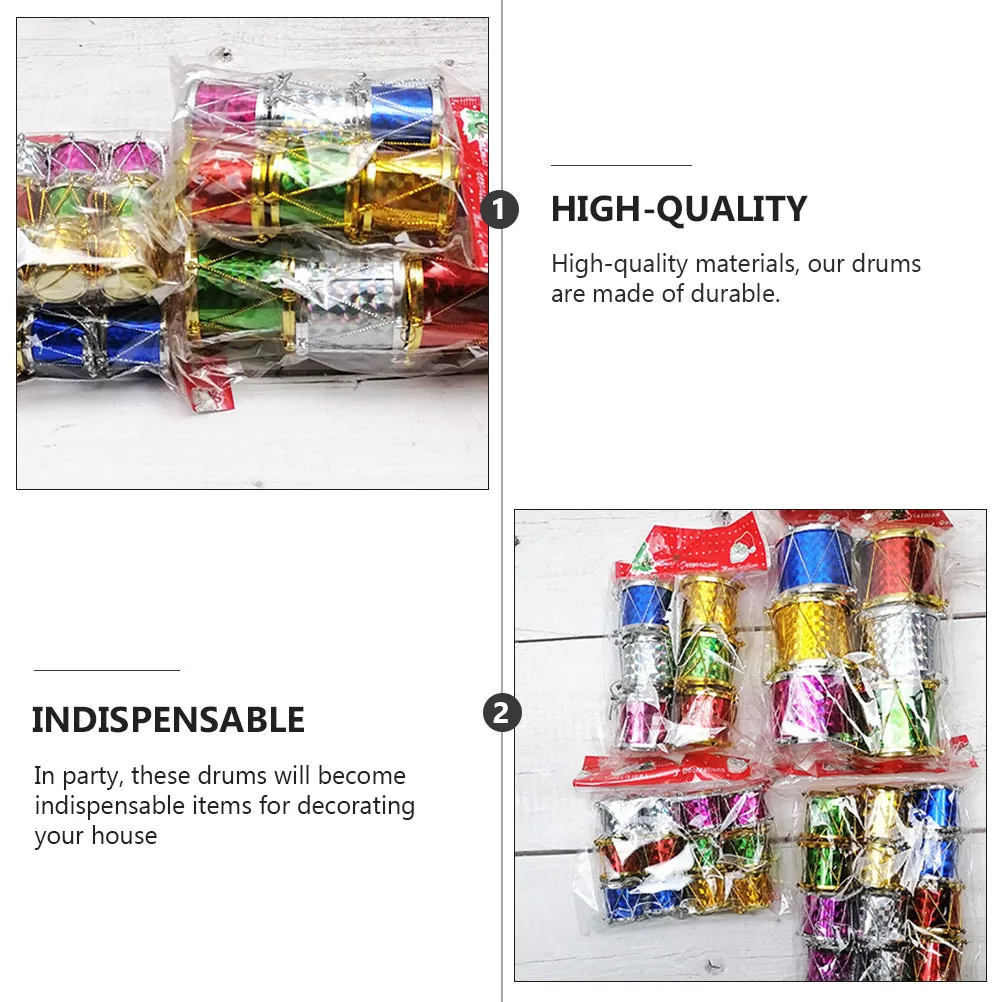 12Pcs Xmas Tree Christmas Drums Mini Colorful Glitter Hanging Decorations Party Essential Lovely Christmas Decor Drum
12Pcs Xmas Tree Christmas Drums Mini Colorful Glitter Hanging Decorations Party Essential Lovely Christmas Decor Drum