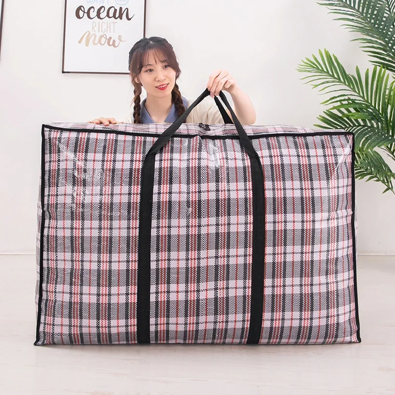 Extra large hand-held folding travel bag thickening large capacity waterproof luggage storage bag, moving packing woven bag
Extra large hand-held folding travel bag thickening large capacity waterproof luggage storage bag, moving packing woven bag