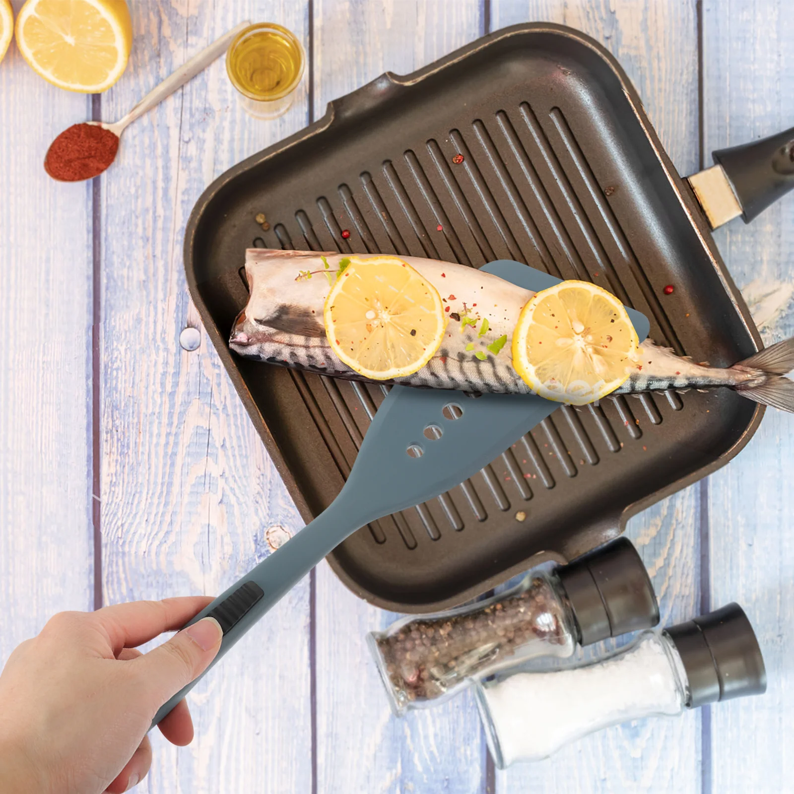 1pc Anti-Scald Fish Turner Silicone Spatula Non-Stick Scratch Resistant Kitchen Cooking Tool Frying Flipper For Pancake Wok
1pc Anti-Scald Fish Turner Silicone Spatula Non-Stick Scratch Resistant Kitchen Cooking Tool Frying Flipper For Pancake Wok