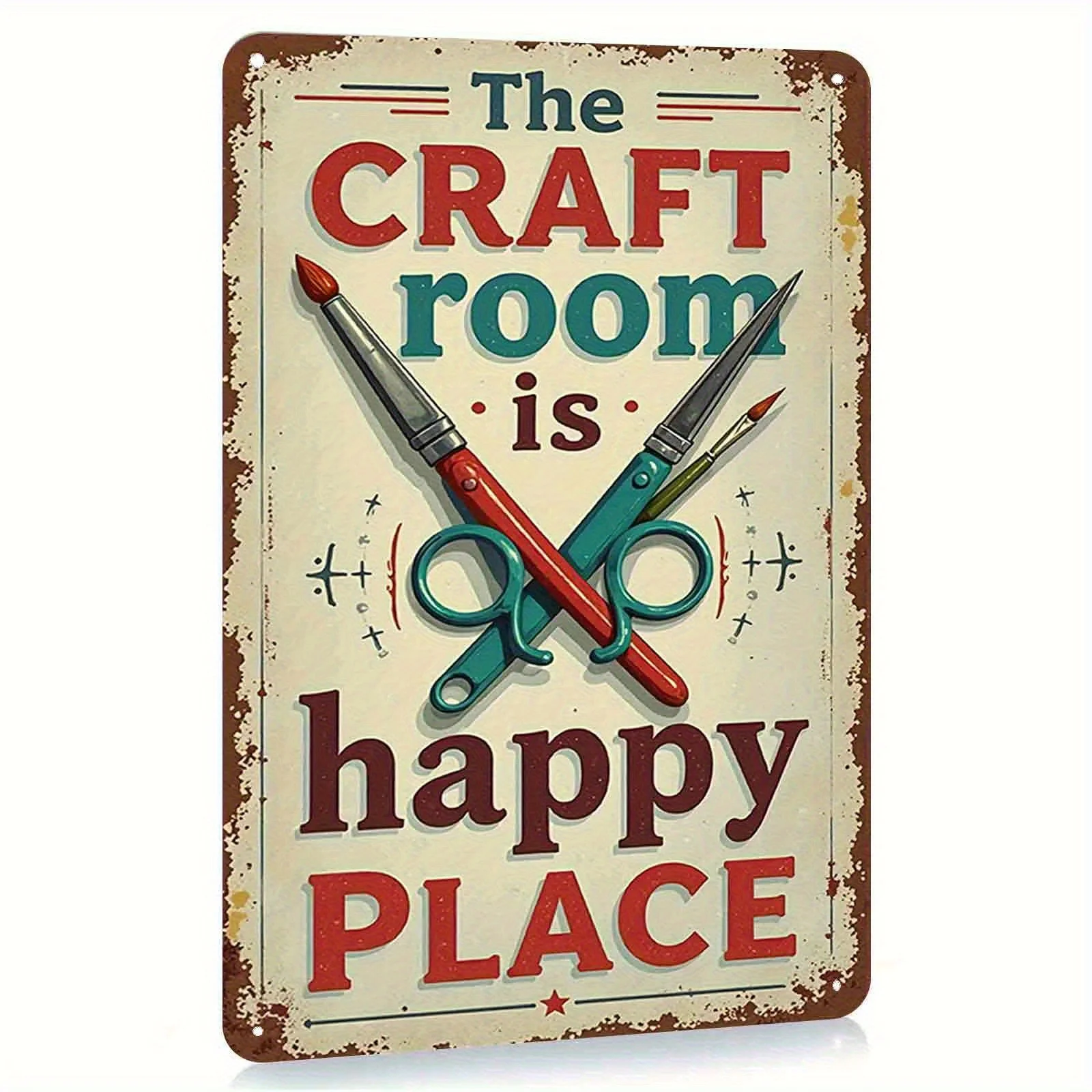 , Handmade Paradise Tin Painting, Rustproof and Waterproof No Punching, Suitable for Doors, Walls, Shops and Coffee Shops, G
, Handmade Paradise Tin Painting, Rustproof and Waterproof No Punching, Suitable for Doors, Walls, Shops and Coffee Shops, G