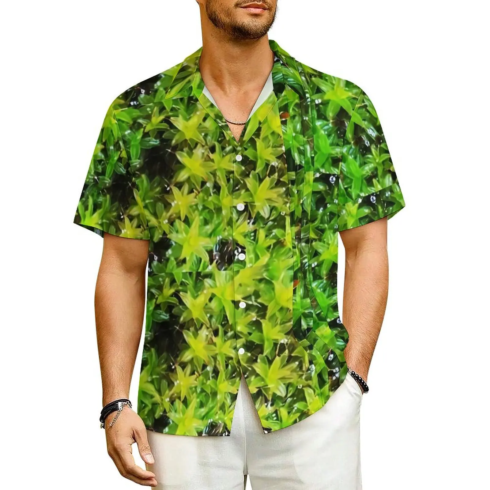 Green Moss Vacation Shirt Green Leaves Print Hawaiian Casual Shirts Man Loose Blouses Short-Sleeve Y2K Street Design Tops
Green Moss Vacation Shirt Green Leaves Print Hawaiian Casual Shirts Man Loose Blouses Short-Sleeve Y2K Street Design Tops