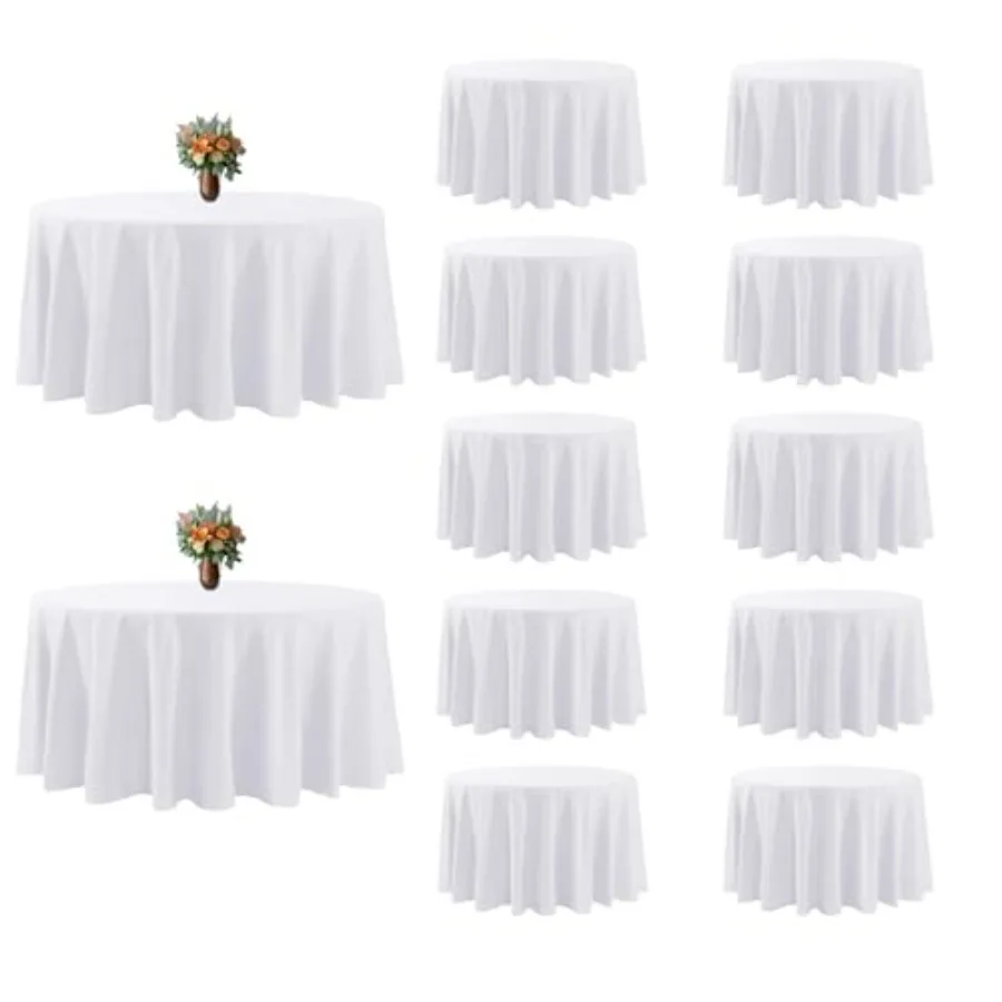 2 Round Tablecloth, Washable Polyester Table Cloth, Sta and Wrkle Resistant Decorative Table Cover for Weddg, Party, Dg, Banque
2 Round Tablecloth, Washable Polyester Table Cloth, Sta and Wrkle Resistant Decorative Table Cover for Weddg, Party, Dg, Banque