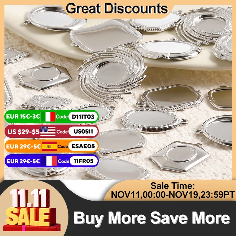 7Pcs Stainless Steel Irregular Cabochon Blank Tray Base Bezel Pendant For Making Yoga Lotus Flower Heart Breloques Finding Bulk
7Pcs Stainless Steel Irregular Cabochon Blank Tray Base Bezel Pendant For Making Yoga Lotus Flower Heart Breloques Finding Bulk