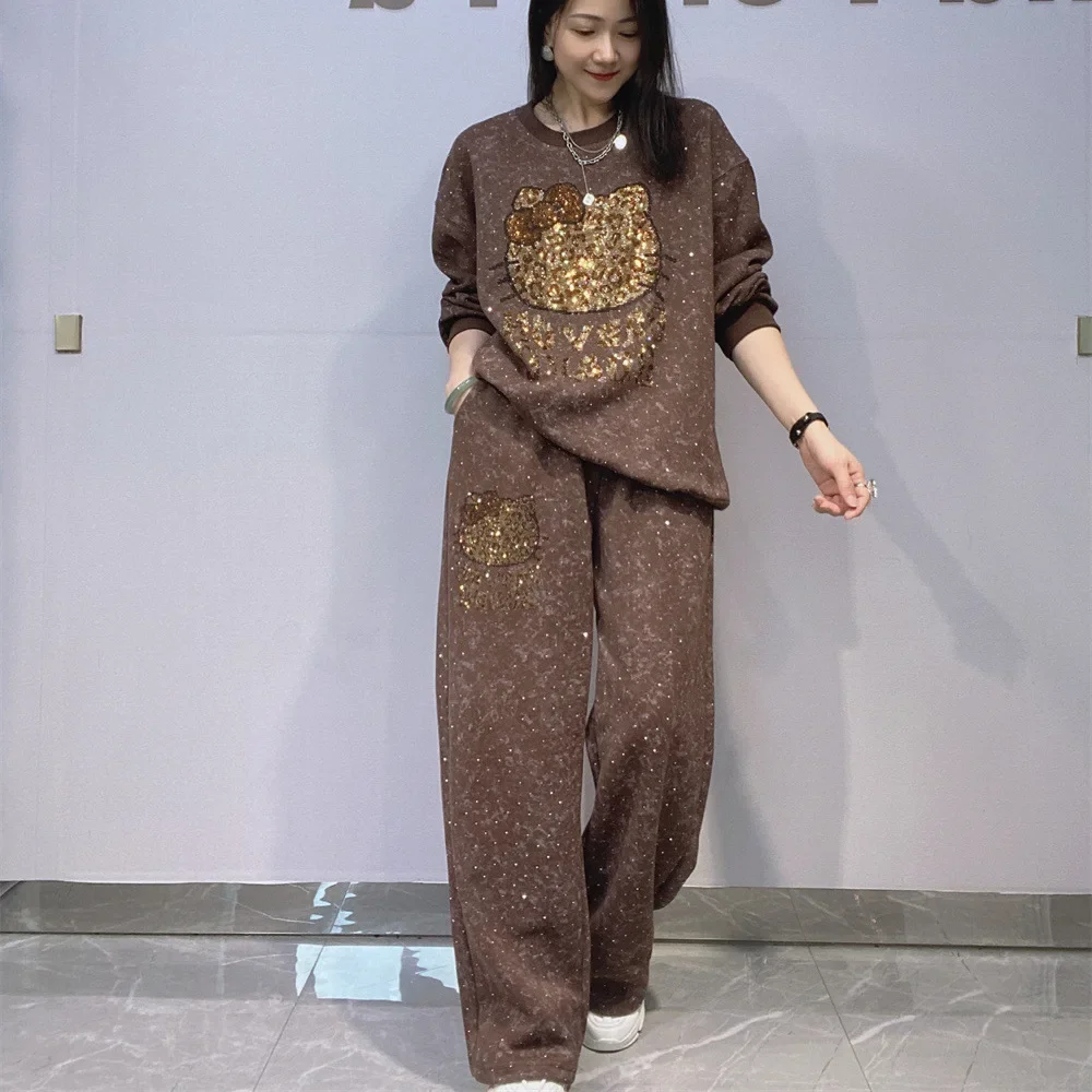 Oversized Two Piece Sets Womens Outifits Bright Cartoon Diamonds Casual O Neck Tie Dye Tops and Pants Knitting Women Tracksuit
Oversized Two Piece Sets Womens Outifits Bright Cartoon Diamonds Casual O Neck Tie Dye Tops and Pants Knitting Women Tracksuit