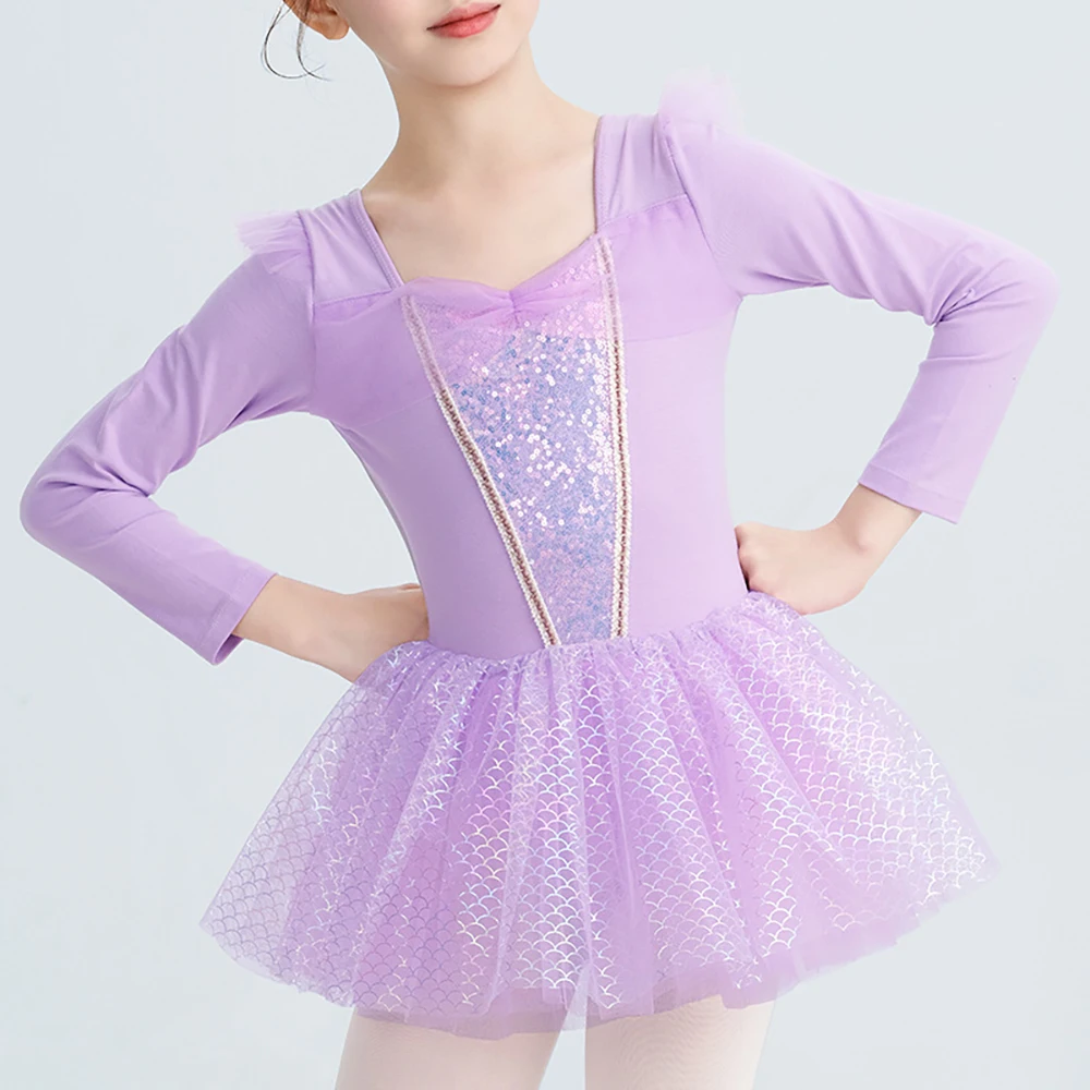 Girls Ballet Tutu Dress Long Sleeve Sequins Skirted Leotards with Tutus Skirt Dance Dress Ballerina Fairy Prom Party Costumes
Girls Ballet Tutu Dress Long Sleeve Sequins Skirted Leotards with Tutus Skirt Dance Dress Ballerina Fairy Prom Party Costumes
