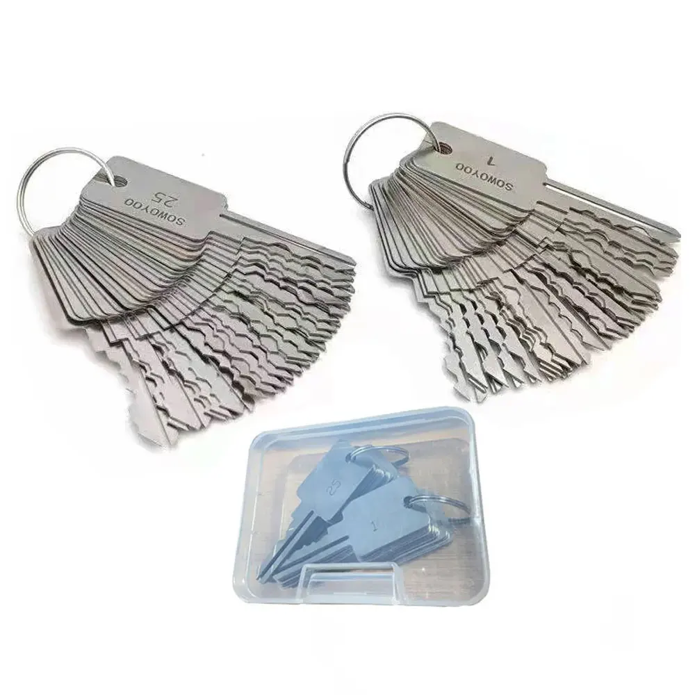 48 In 1 Locksmith Tools Lock Keys Set for Bull Head Lock for S Groove Lock For One Word Locks for SOWOYOO
48 In 1 Locksmith Tools Lock Keys Set for Bull Head Lock for S Groove Lock For One Word Locks for SOWOYOO