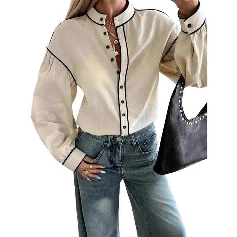 CYL-Women Dressy Casual Blouses Business Work Tops Long Sleeve V Neck Pleated Shirts
CYL-Women Dressy Casual Blouses Business Work Tops Long Sleeve V Neck Pleated Shirts