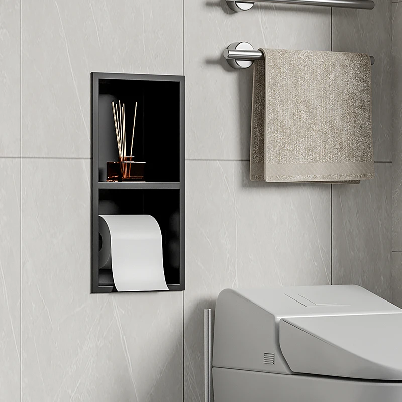 Double Layers Toilet Niche Stainless Steel Embedded Storage Rack Toilet Toilet Wall Niche Bathroom Tissue Holder Closet
Double Layers Toilet Niche Stainless Steel Embedded Storage Rack Toilet Toilet Wall Niche Bathroom Tissue Holder Closet