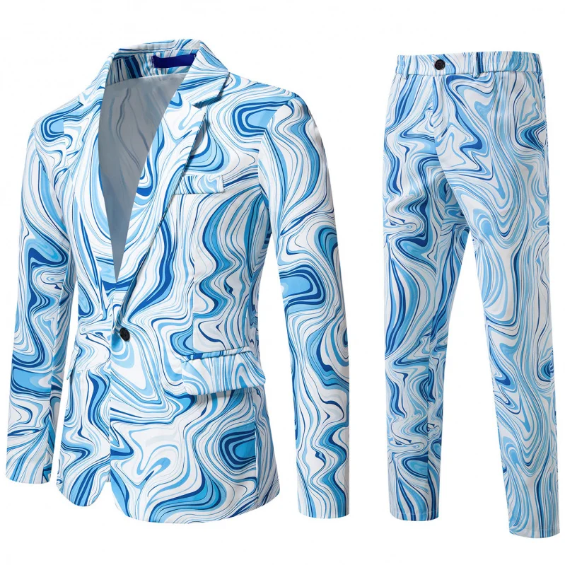 Large Size Men's Two-Piece Suit Digital Print One-Button Performance Wardrobe Classic Stripe Pattern Faionable Ci Sle
Large Size Men's Two-Piece Suit Digital Print One-Button Performance Wardrobe Classic Stripe Pattern Faionable Ci Sle