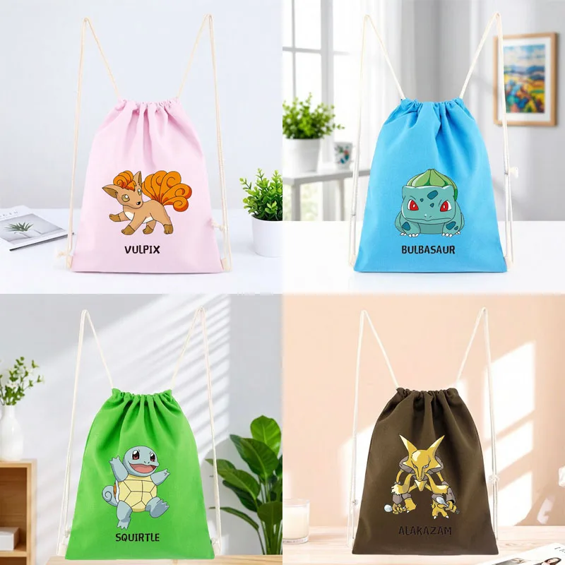 Pokemon Anime Bulbasaur Drawstring Backpack Kawaii Squirtle Large Capacity Shoulders Bag Cartoon Vulpix Girl Commute Storage Bag
Pokemon Anime Bulbasaur Drawstring Backpack Kawaii Squirtle Large Capacity Shoulders Bag Cartoon Vulpix Girl Commute Storage Bag