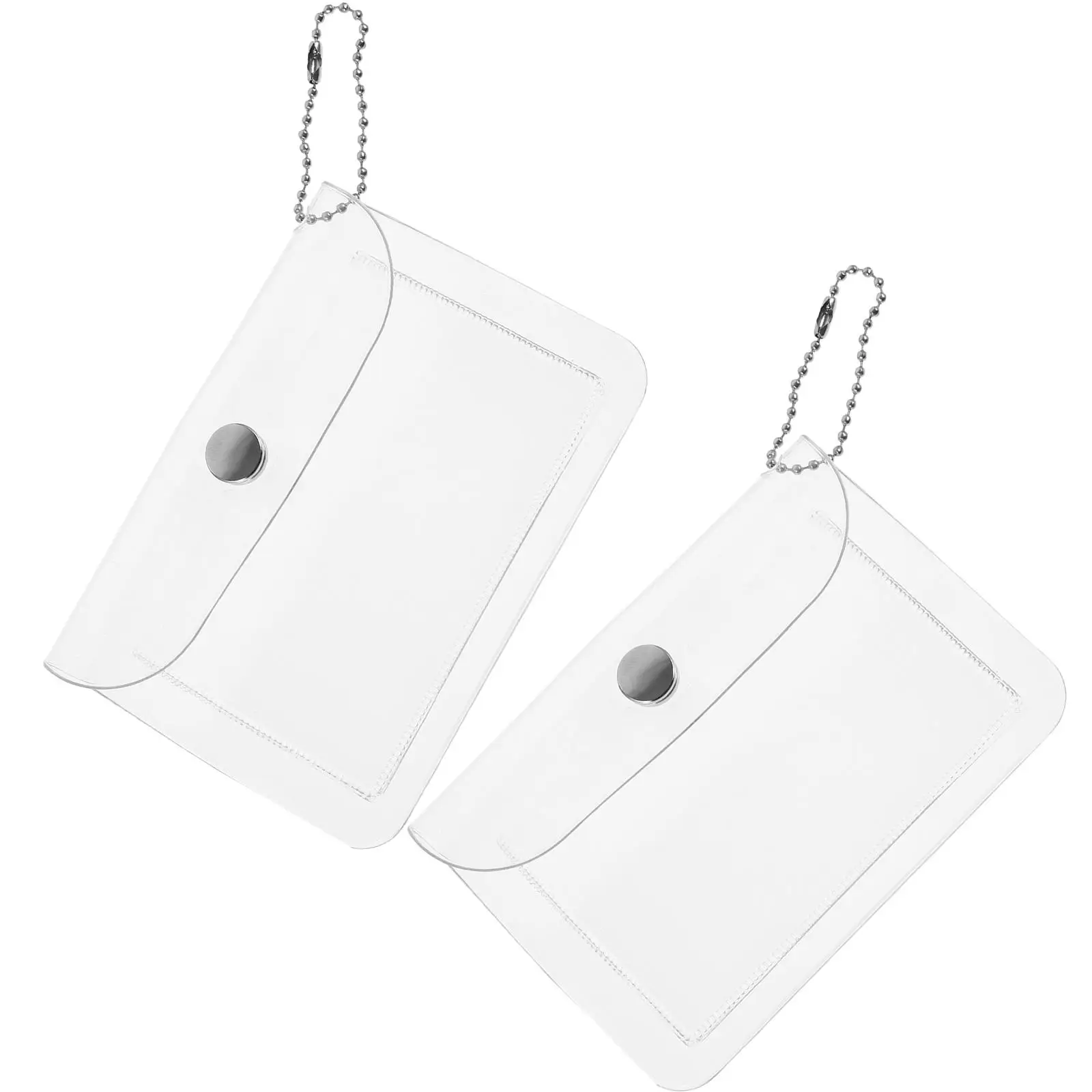 2Pcs Transparent Card Holder Clear Credit Protector Bags Coin Pouch Travel Storage Mini Purse Snap Closure Key Case Change Purse
2Pcs Transparent Card Holder Clear Credit Protector Bags Coin Pouch Travel Storage Mini Purse Snap Closure Key Case Change Purse