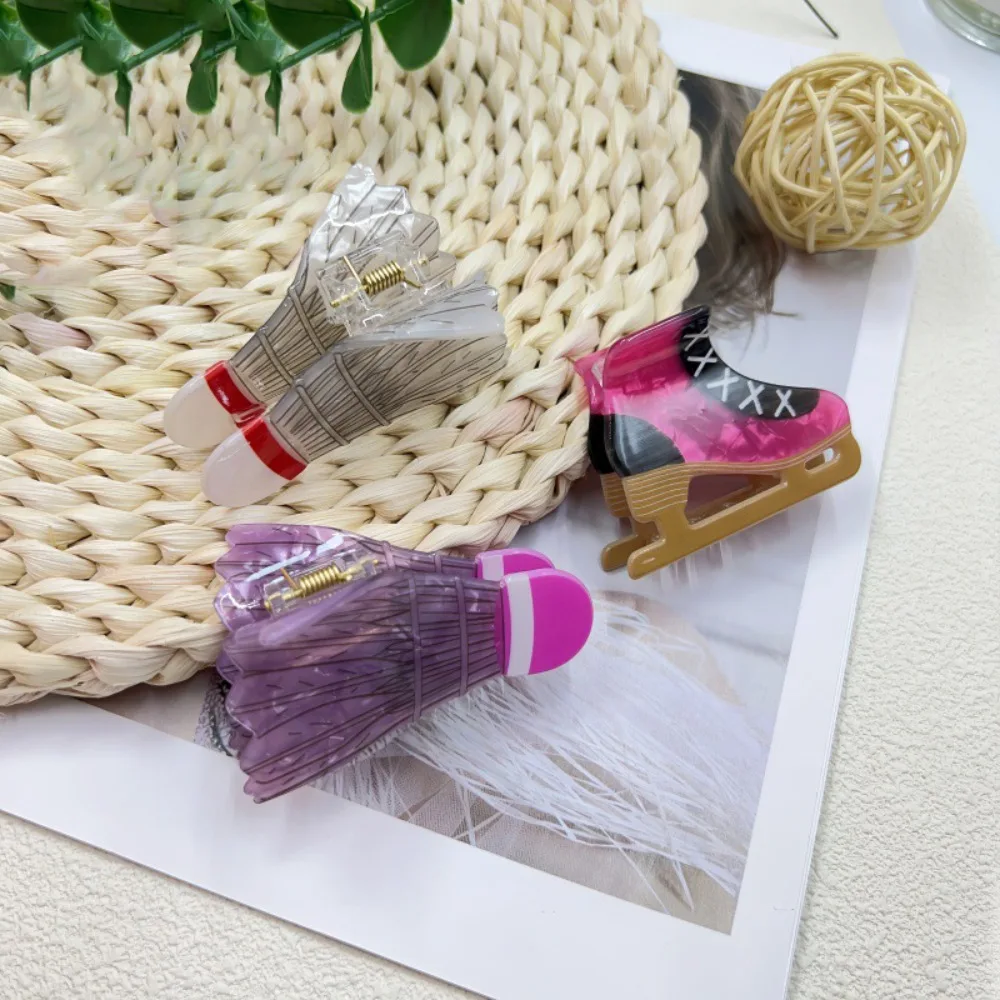Cute Simple Badminton Hair Claw PVC Korean Style Roller Skates Shark Clip Sports Style Geometric Book Shape Hair Clip Daily
Cute Simple Badminton Hair Claw PVC Korean Style Roller Skates Shark Clip Sports Style Geometric Book Shape Hair Clip Daily