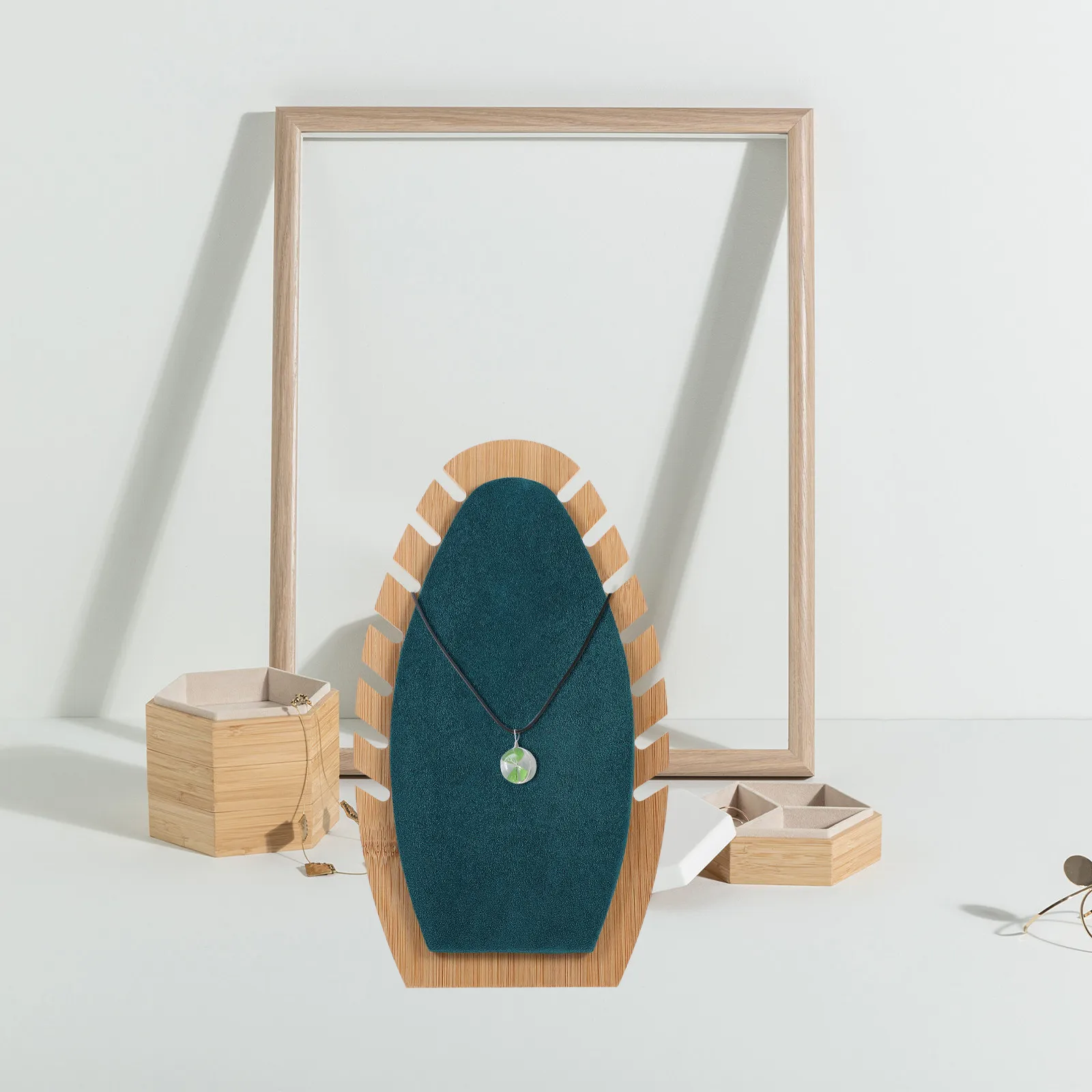 Wooden Jewelry Display Rack Sturdy Necklace Easel Compact Organizer for Chains Pendant Holder Jewelry Showcase Stand for Home
Wooden Jewelry Display Rack Sturdy Necklace Easel Compact Organizer for Chains Pendant Holder Jewelry Showcase Stand for Home