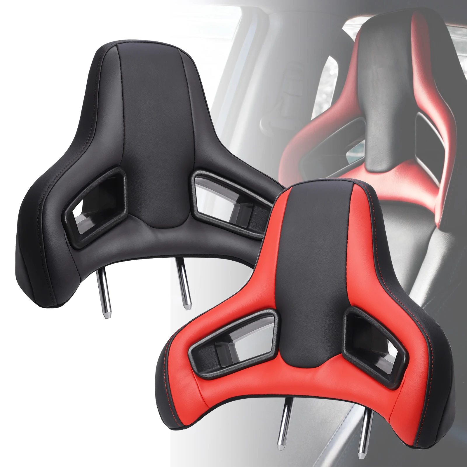 New Racing Sport Seat Headrest 14MM for Universal Car PVC Leather Seat Headrest With Plug & Play System Neck Pillow Cushion 1PCS
New Racing Sport Seat Headrest 14MM for Universal Car PVC Leather Seat Headrest With Plug & Play System Neck Pillow Cushion 1PCS