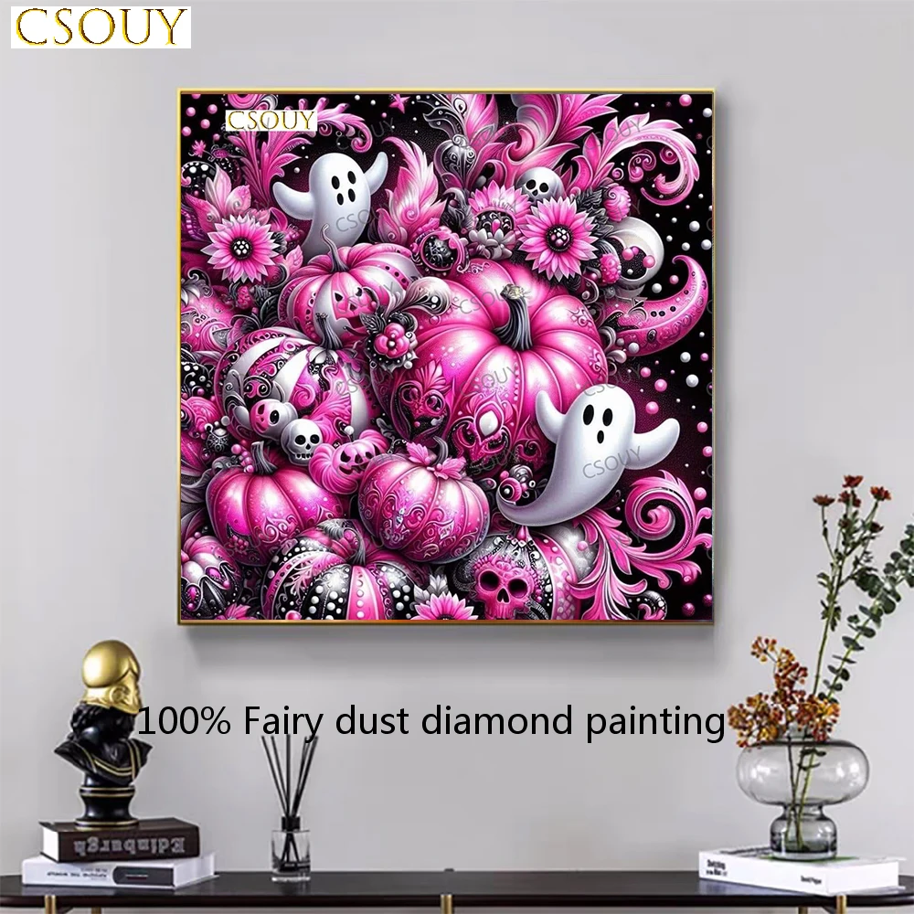 Halloween Pumpkin Ghost Fairy Dust Square Drill Full Diy Diamond Painting Cross Stitch Crystal Embroidery Mosaic Decor Needlewo
Halloween Pumpkin Ghost Fairy Dust Square Drill Full Diy Diamond Painting Cross Stitch Crystal Embroidery Mosaic Decor Needlewo