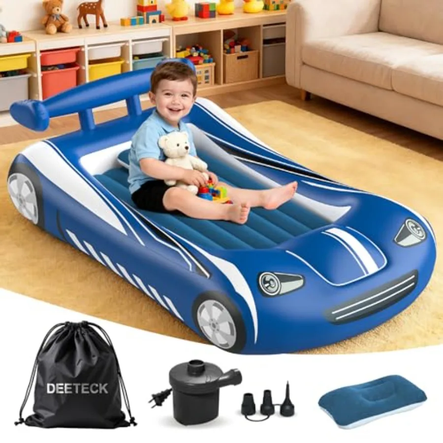 Inflatable Toddler Travel Bed - Air Mattress with Car DesignToddler Blow Up Mattress for Baby Camping Travel Hotel Grandma's Sl
Inflatable Toddler Travel Bed - Air Mattress with Car DesignToddler Blow Up Mattress for Baby Camping Travel Hotel Grandma's Sl