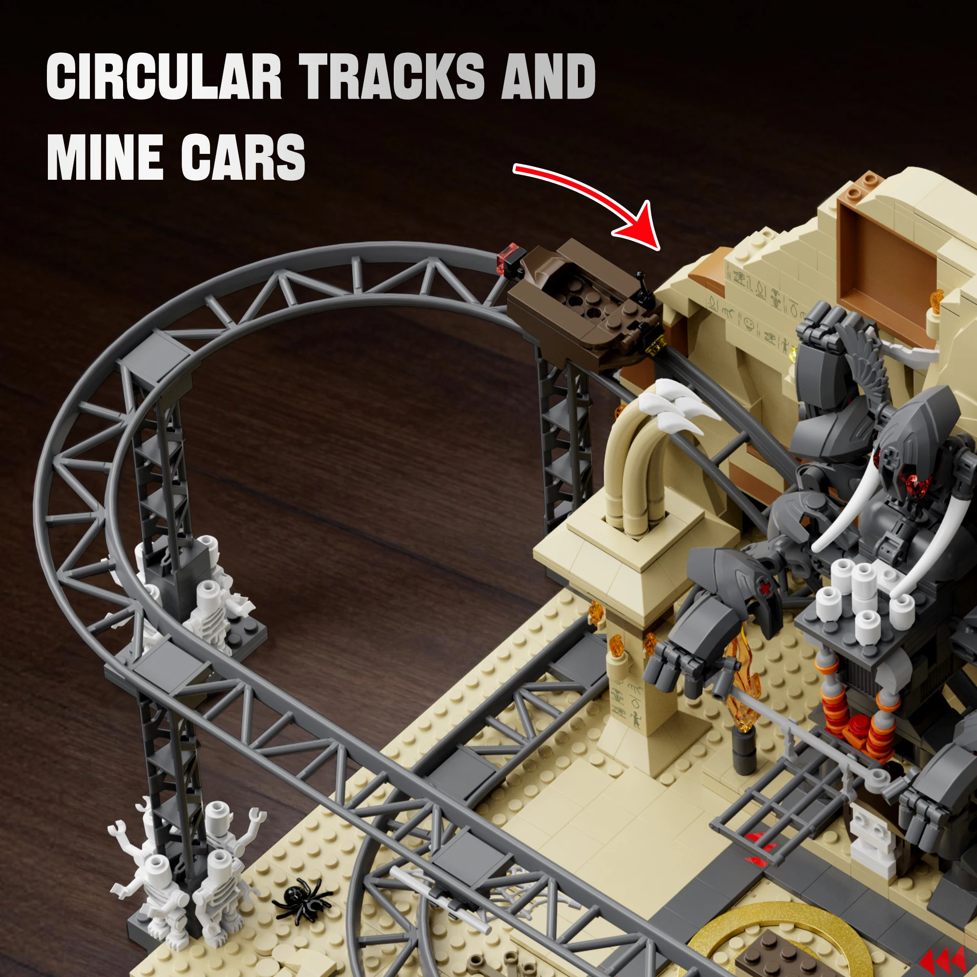 1299-piece roller coaster Escape the Temple building block setCompatible with LEGO an ideal gift for adult and child enthusiasts
1299-piece roller coaster Escape the Temple building block setCompatible with LEGO an ideal gift for adult and child enthusiasts