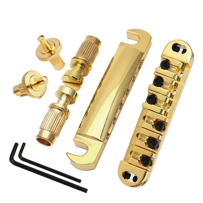 Les Paul Tune-o-matic Guitar Bridge Roller Saddle Bridge Tailboard Gold
Les Paul Tune-o-matic Guitar Bridge Roller Saddle Bridge Tailboard Gold