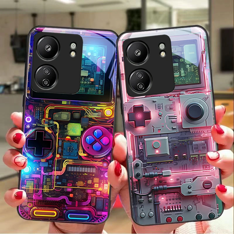 Color Gaming Console For Xiaomi Redmi 13C Note13 12 Pro Plus 5G Note 9 13T Pro POCO X6 F5 F6 Black Tempered Glass Phone Case
Color Gaming Console For Xiaomi Redmi 13C Note13 12 Pro Plus 5G Note 9 13T Pro POCO X6 F5 F6 Black Tempered Glass Phone Case