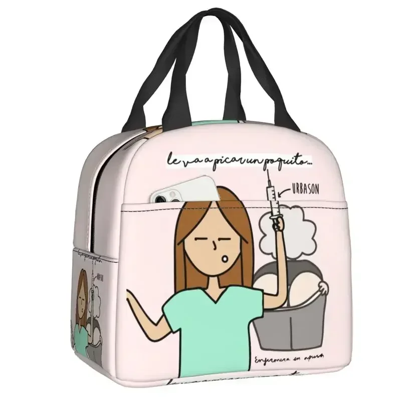 Enfermera En Apuros Doctorr Nurse Lunch Bag Women Portable Cooler Thermal Insulated Lunch Box Picnic Storage Food Bento Box
Enfermera En Apuros Doctorr Nurse Lunch Bag Women Portable Cooler Thermal Insulated Lunch Box Picnic Storage Food Bento Box