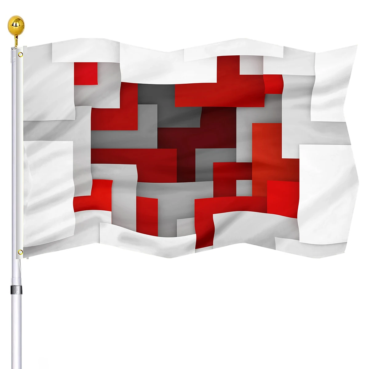 Geometric Flag Abstract Patterns Indoor Outdoor Home Decoration Double Stitched Red White Plaid Flags Banner with Brass Grommets
Geometric Flag Abstract Patterns Indoor Outdoor Home Decoration Double Stitched Red White Plaid Flags Banner with Brass Grommets