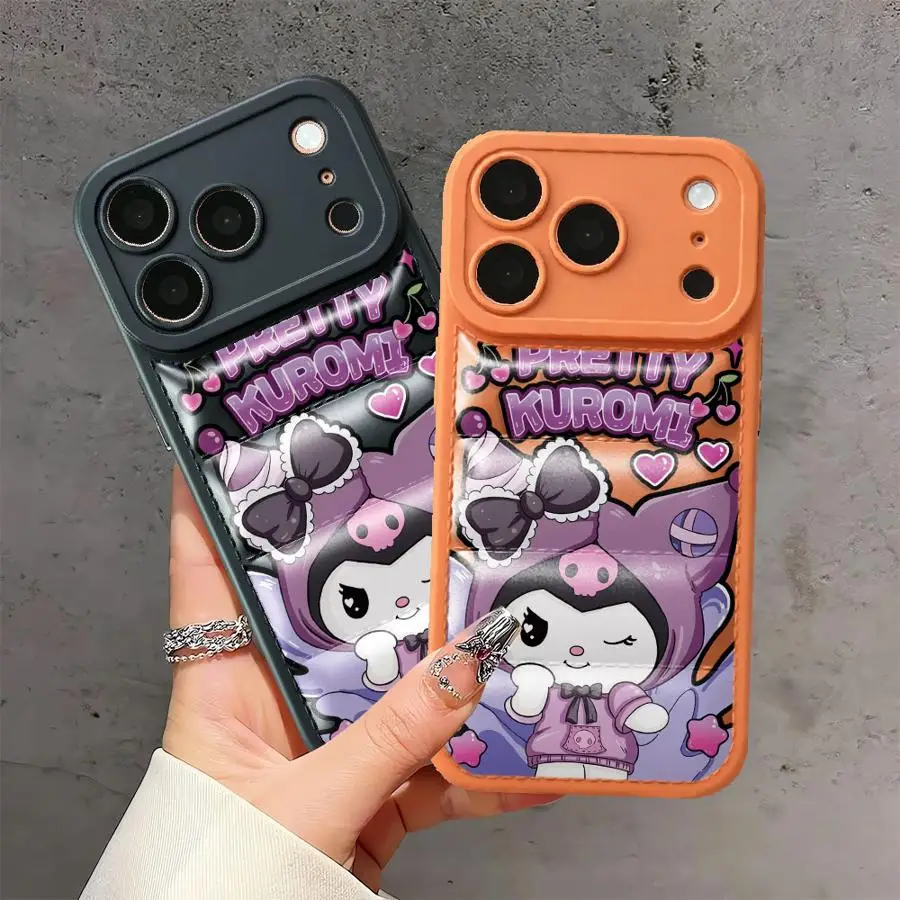 Sanrio Cute Kuromi Case For iPhone 17 12 11 13 15 Plus 14 Air 16e 16 Pro Max Down Jacket Phone Cover
Sanrio Cute Kuromi Case For iPhone 17 12 11 13 15 Plus 14 Air 16e 16 Pro Max Down Jacket Phone Cover